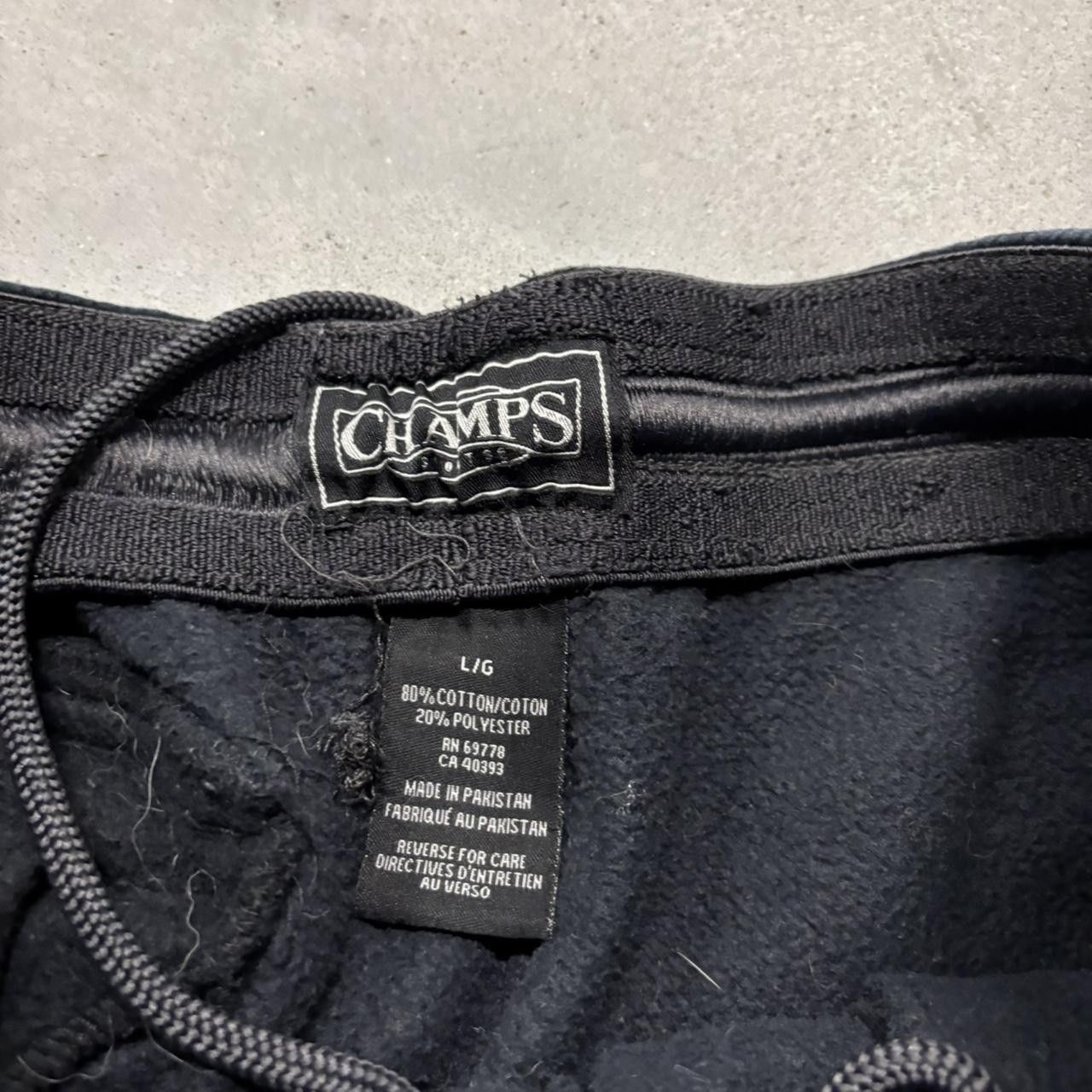 Japanese Brand × Vintage Crazy Vintage Y2K/2000s Black Streetwear Skater Essential Cargo Sweatpants! Size US 32 / EU 48 - 6 Thumbnail
