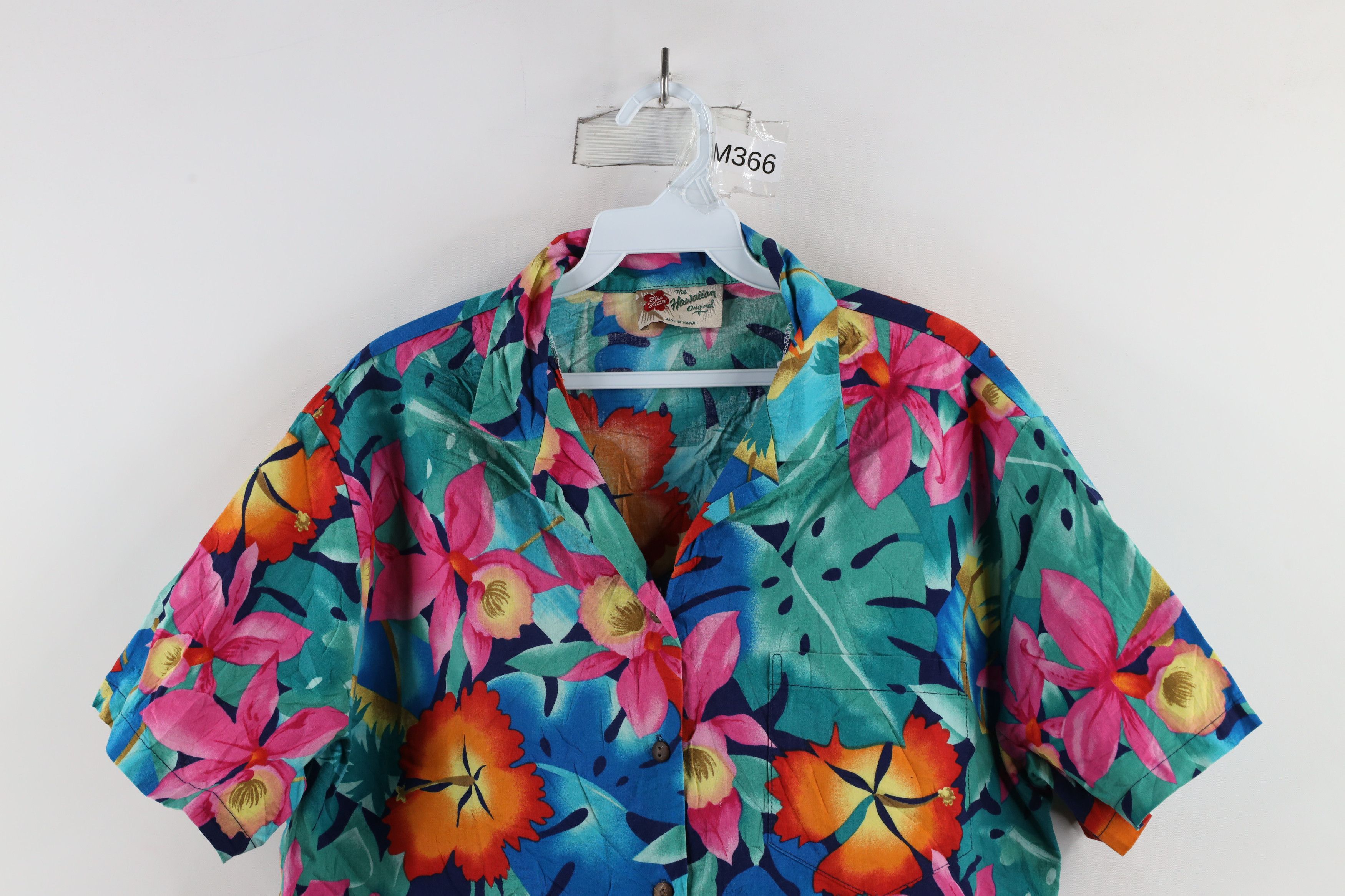 Vintage Vintage 90s Streetwear Flower Hawaiian Button Shirt USA Size L / US 10 / IT 46 - 2 Thumbnail
