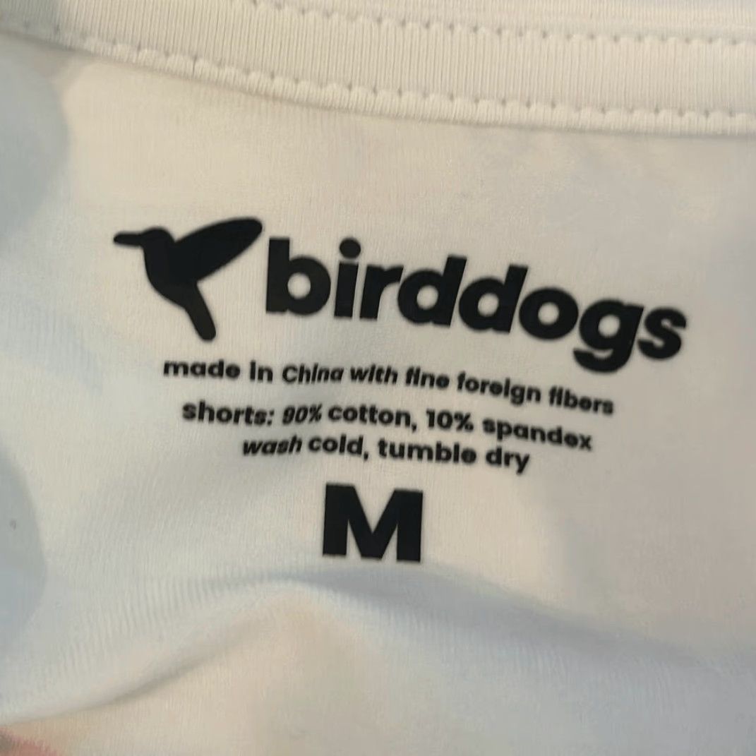 Vintage Birddogs White Graphic Tee M Men T-Shirt Flower Bird Blue Size US M / EU 48-50 / 2 - 5 Thumbnail