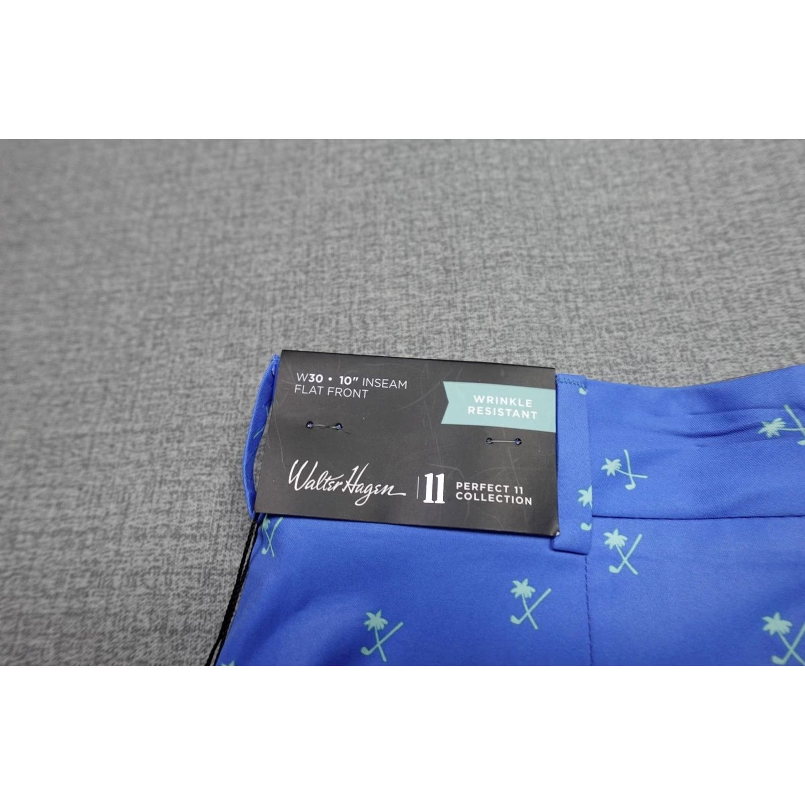 Vintage Walter Hagen Perfect 11 Palm Clubs Print Golf Shorts Mens 30 Blue High Sea 10 Inseam NWT Size US 30 / EU 46 - 2 Thumbnail