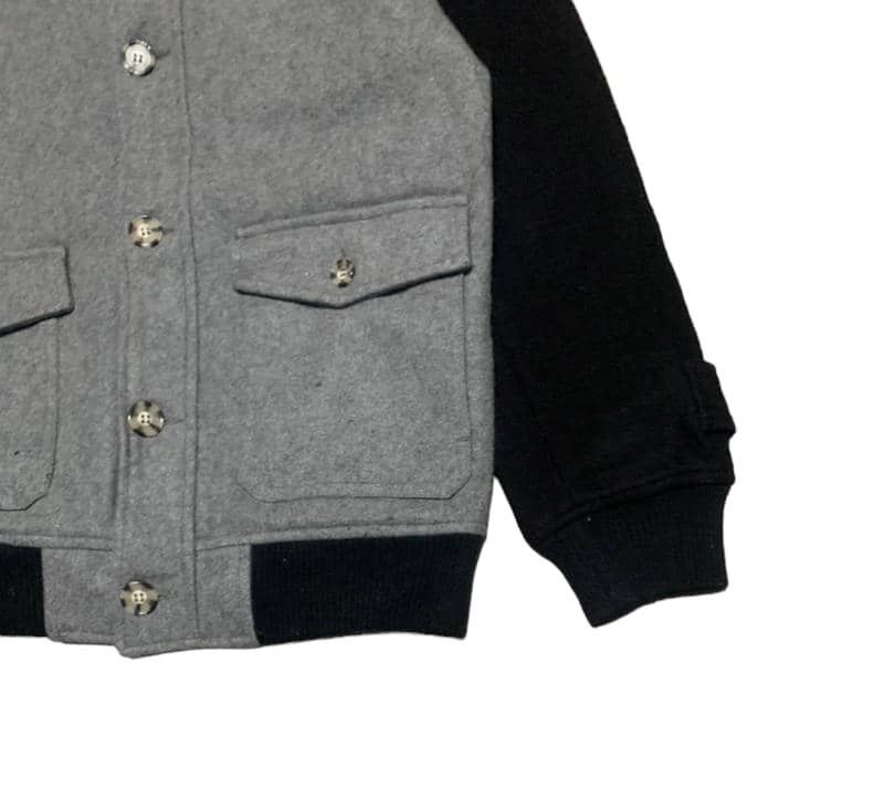 If Six Was Nine Japanese Brand Black Horse Wool Bomber Jacket Size US L / EU 52-54 / 3 - 3 Thumbnail