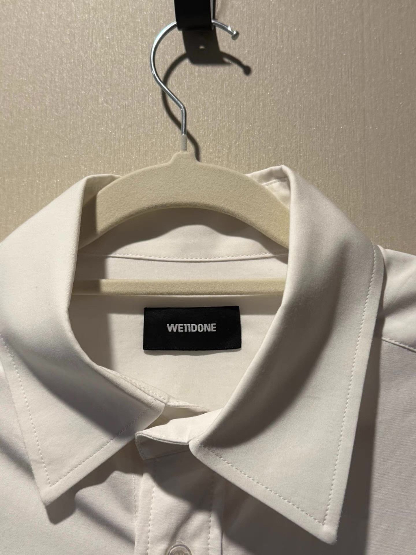 WE11DONE WE11DONE SS22 Logo Print Short Sleeve Shirt Ｑ20 Size US L / EU 52-54 / 3 - 3 Thumbnail