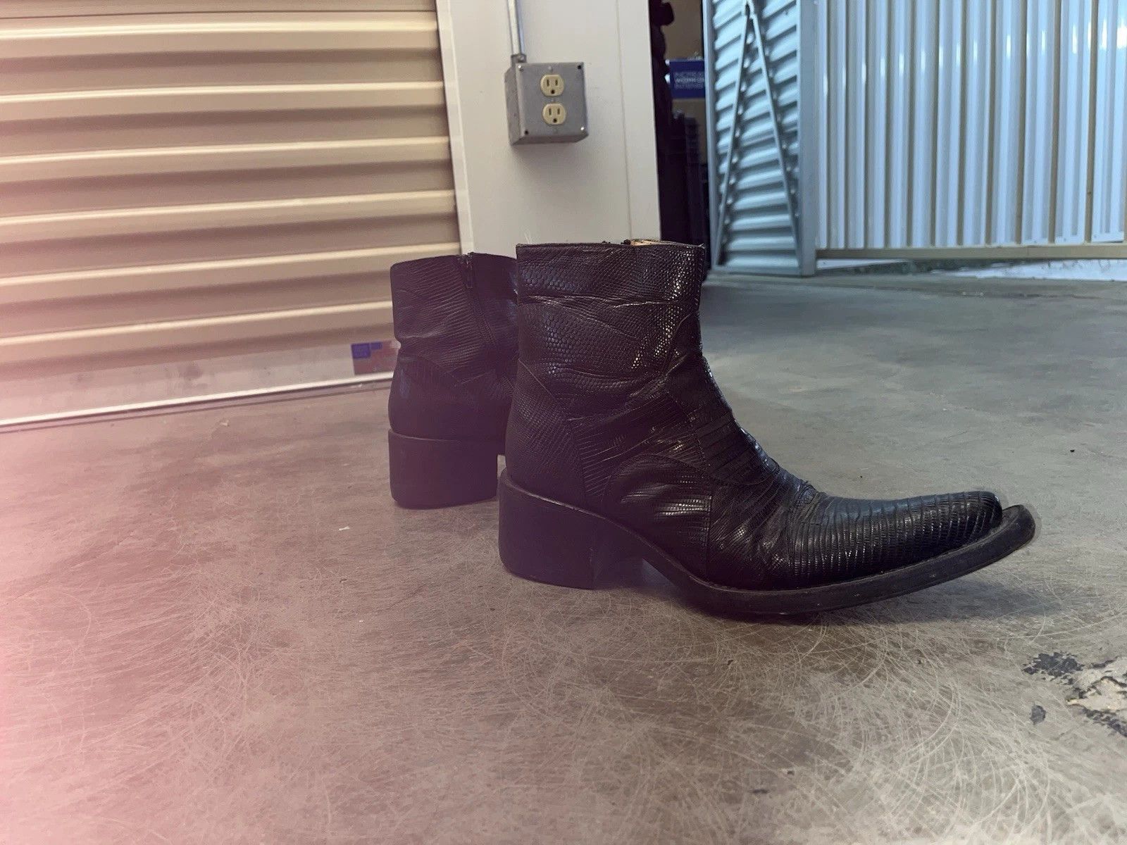 Gianni Barbato RARE Vtg Gianni Barbato Lizard Skin Leather Chelsea Boots Size US 7.5 / EU 40-41 - 9 Thumbnail