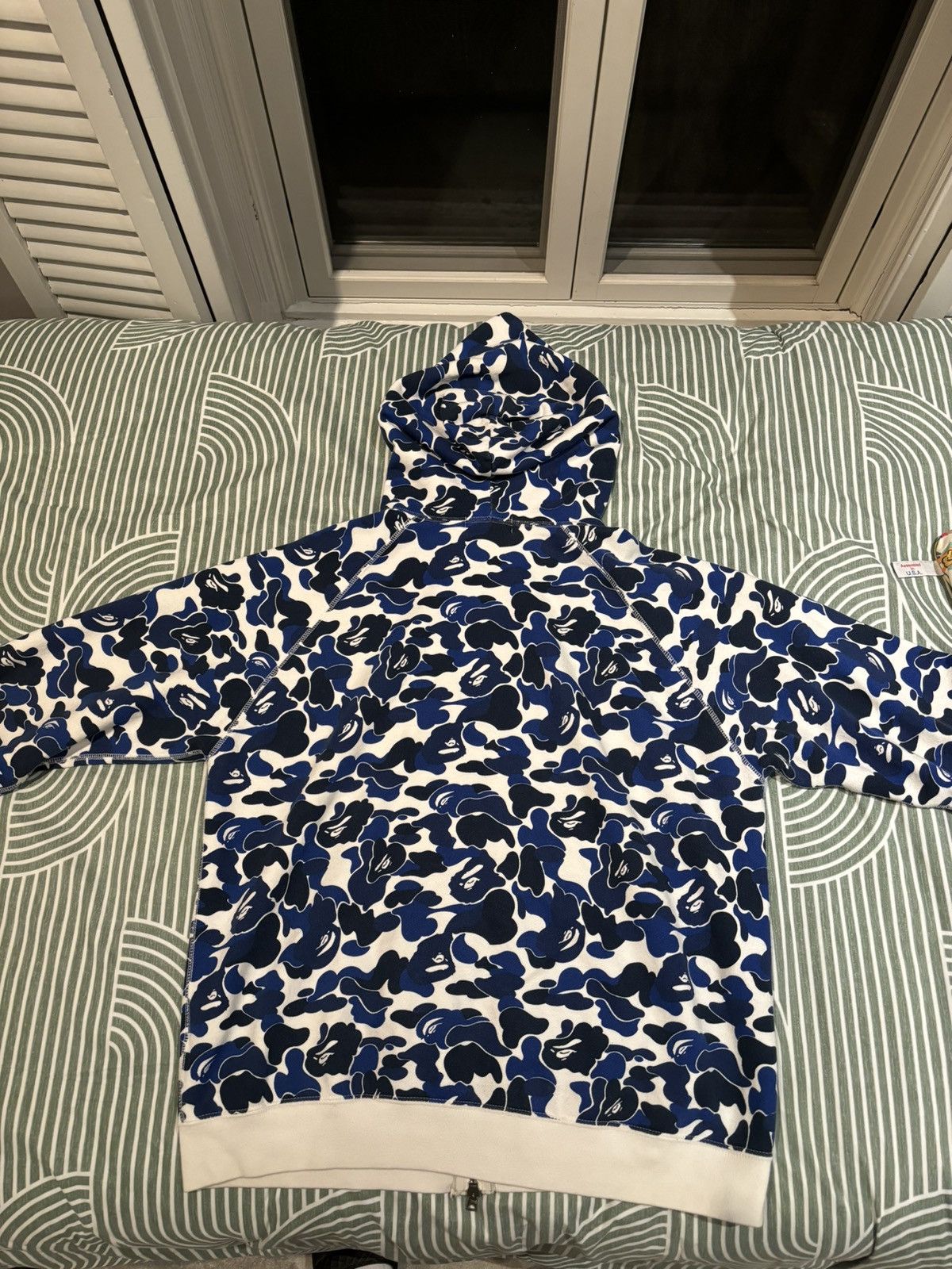 Bape A bathing ape bape navy blue white full zip camo hoodie NFS Size US M / EU 48-50 / 2 - 2 Thumbnail