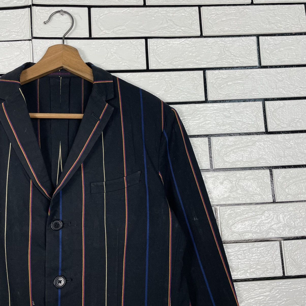 Japanese Brand Cuatom Culture Dressd Punk Stripe Jacket Size US S / EU 44-46 / 1 - 5 Thumbnail