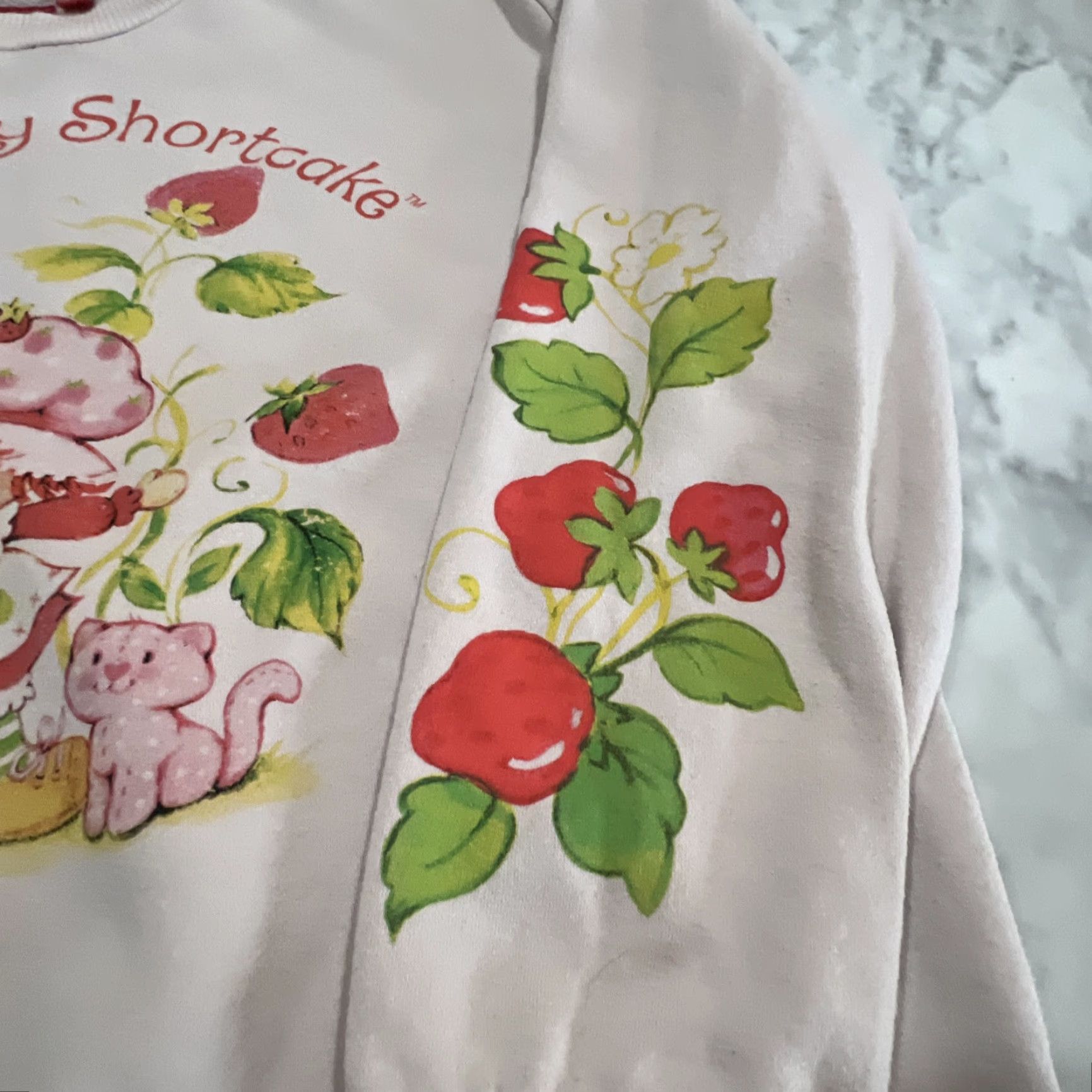 Pinko Vintage Strawberry Shortcake Sweatshirt Womans Size Small Pale Pink Graphics Size S / US 4 / IT 40 - 4 Thumbnail