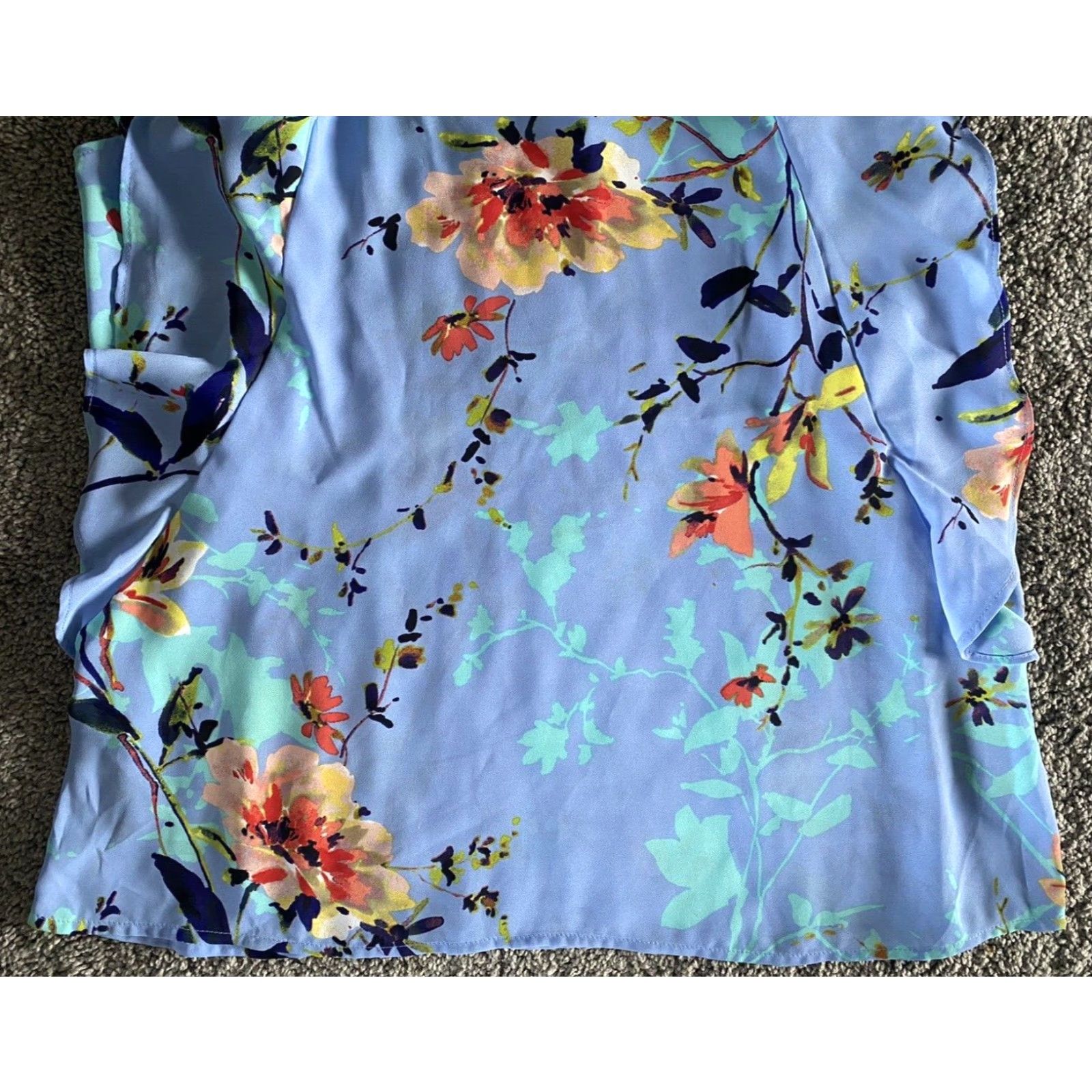 Worthington **Worthington Women’s Swiss Blue Floral Blouse Medium** User: Worthington Women’s Swiss Blue Floral Blouse Medium Size M / US 6-8 / IT 42-44 - 6 Thumbnail
