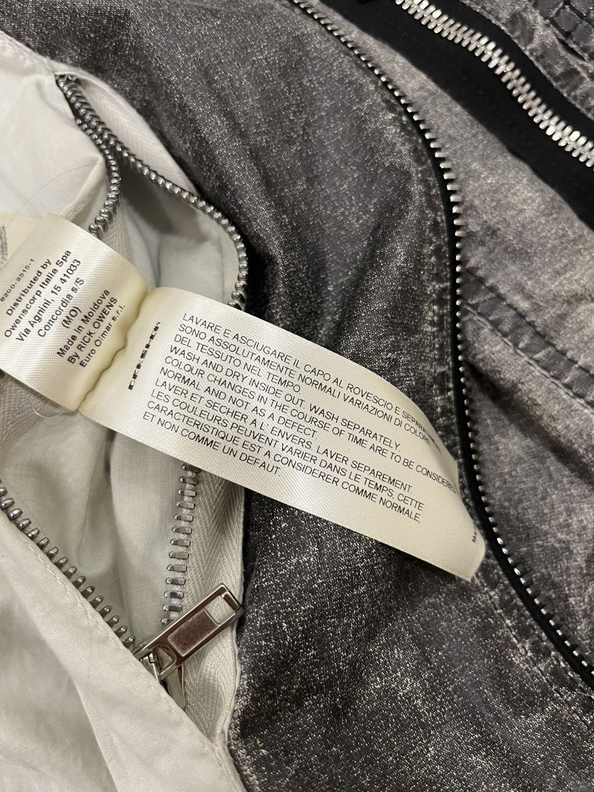 Rick Owens Rick Owens Drkshdw Rare Wet Asphalt MA-1 Bomber Jacket Size US S / EU 44-46 / 1 - 11 Thumbnail