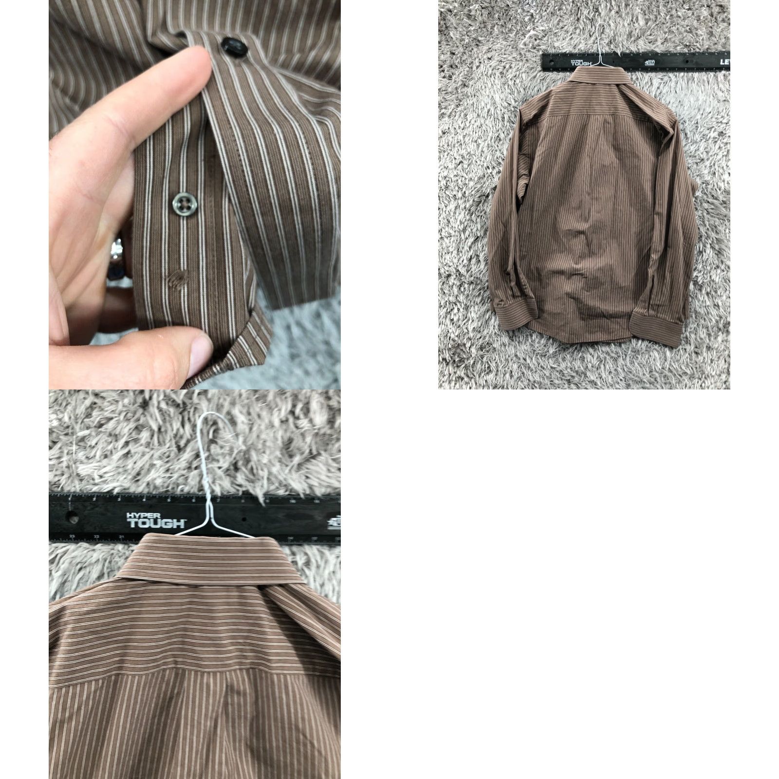 Dockers **Dockers Mens Long Sleeve Button Down Collar Brown Striped Size L** User: Dockers Mens Long Sleeve Button Down Collar Brown Striped Size L Size US L / EU 52-54 / 3 - 8 Thumbnail