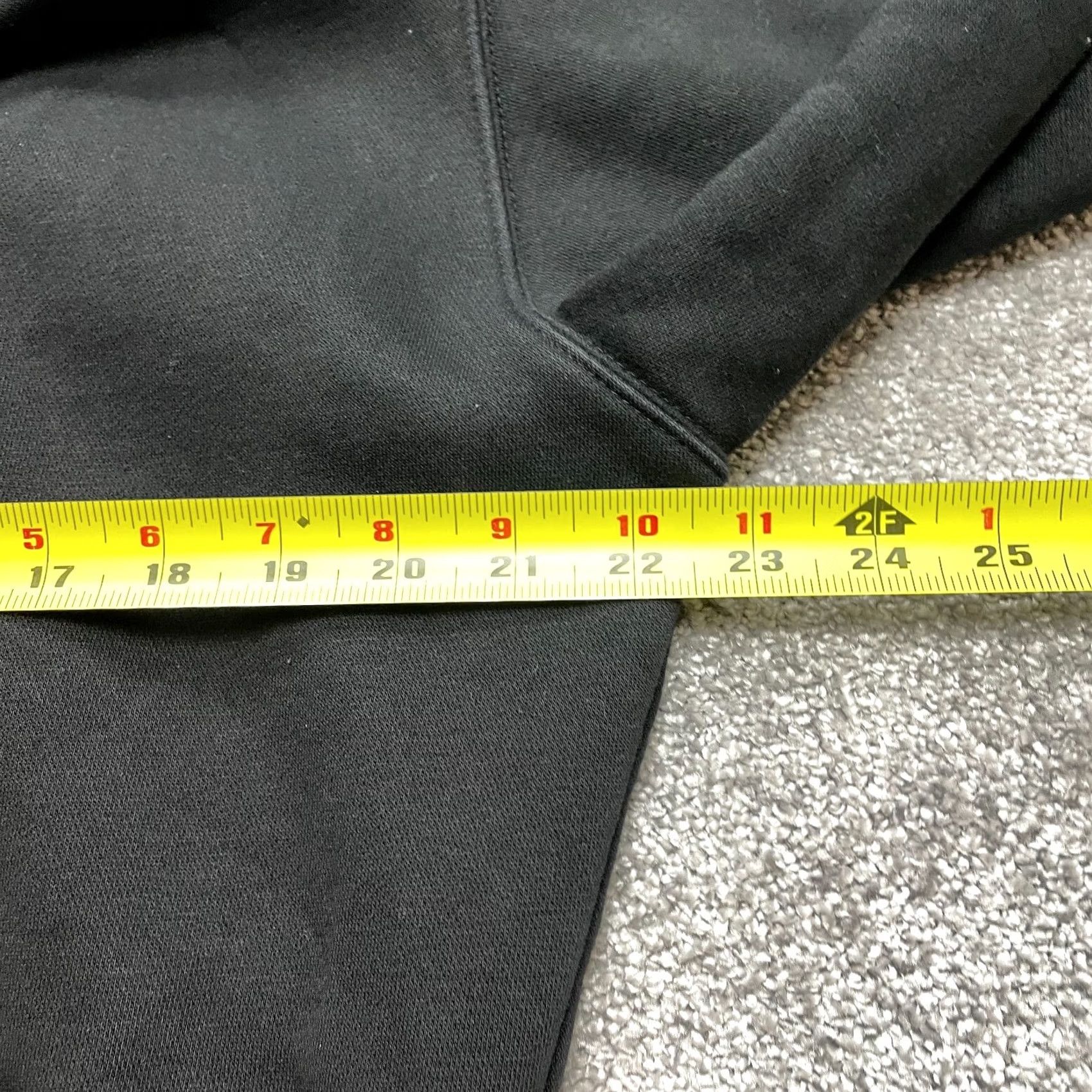 Vintage VINTAGE NJ Hoodie Sweatshirt Mens M Black Logo Pullover Knit Cotton Polyester Regular Pockets Size US M / EU 48-50 / 2 - 7 Thumbnail