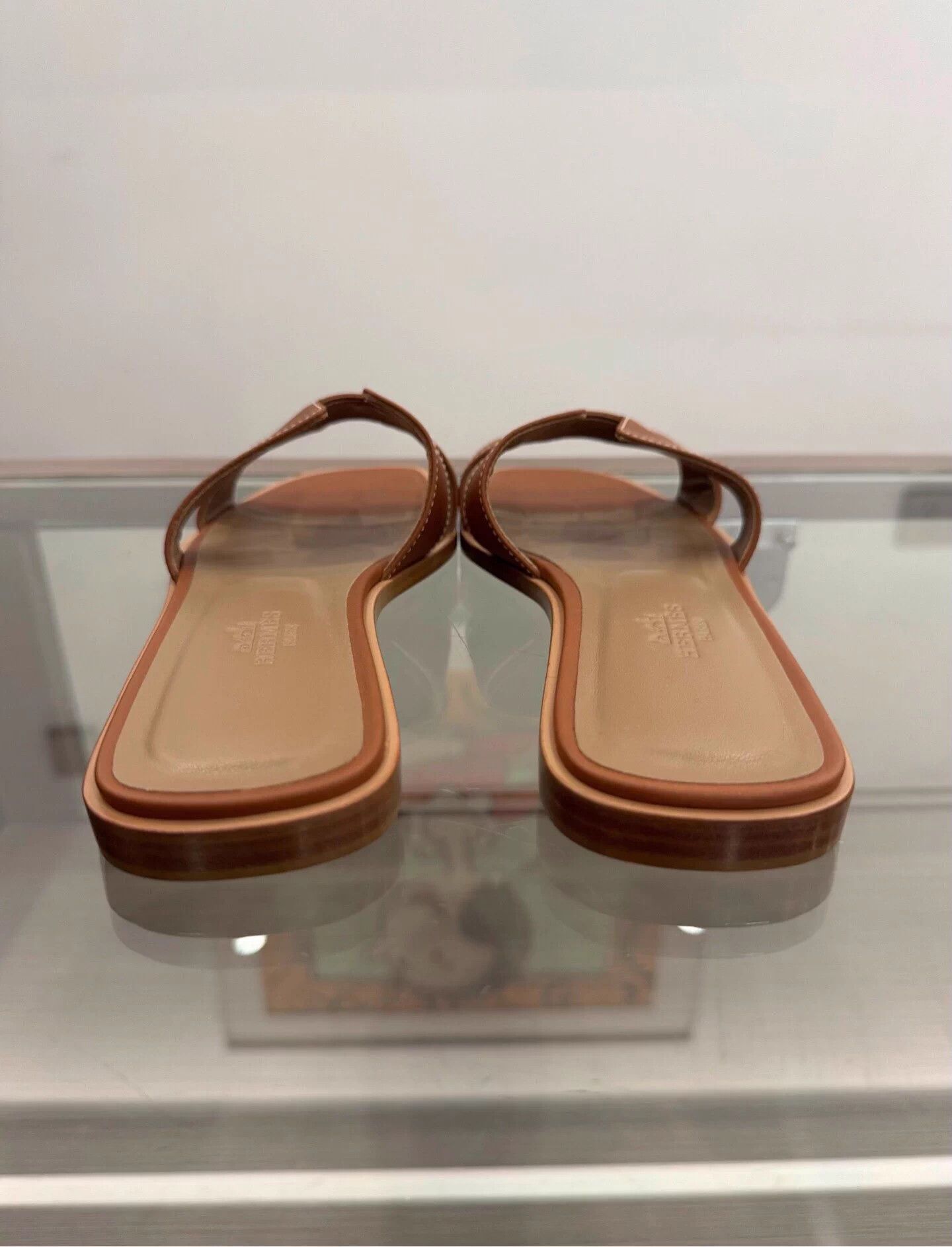 Hermes Hermes Oran Brown H Wmns Slide 37 New Authentic Size US 6 / IT 36 - 5 Thumbnail