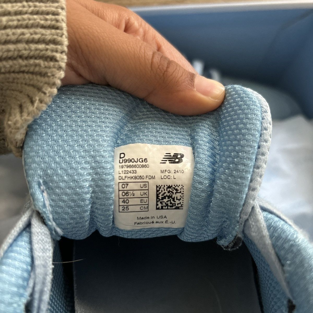 New Balance New Balance x Joe Freshgoods 990v6 Prom Blue Sneakers Size US 7 / EU 40 - 9 Thumbnail