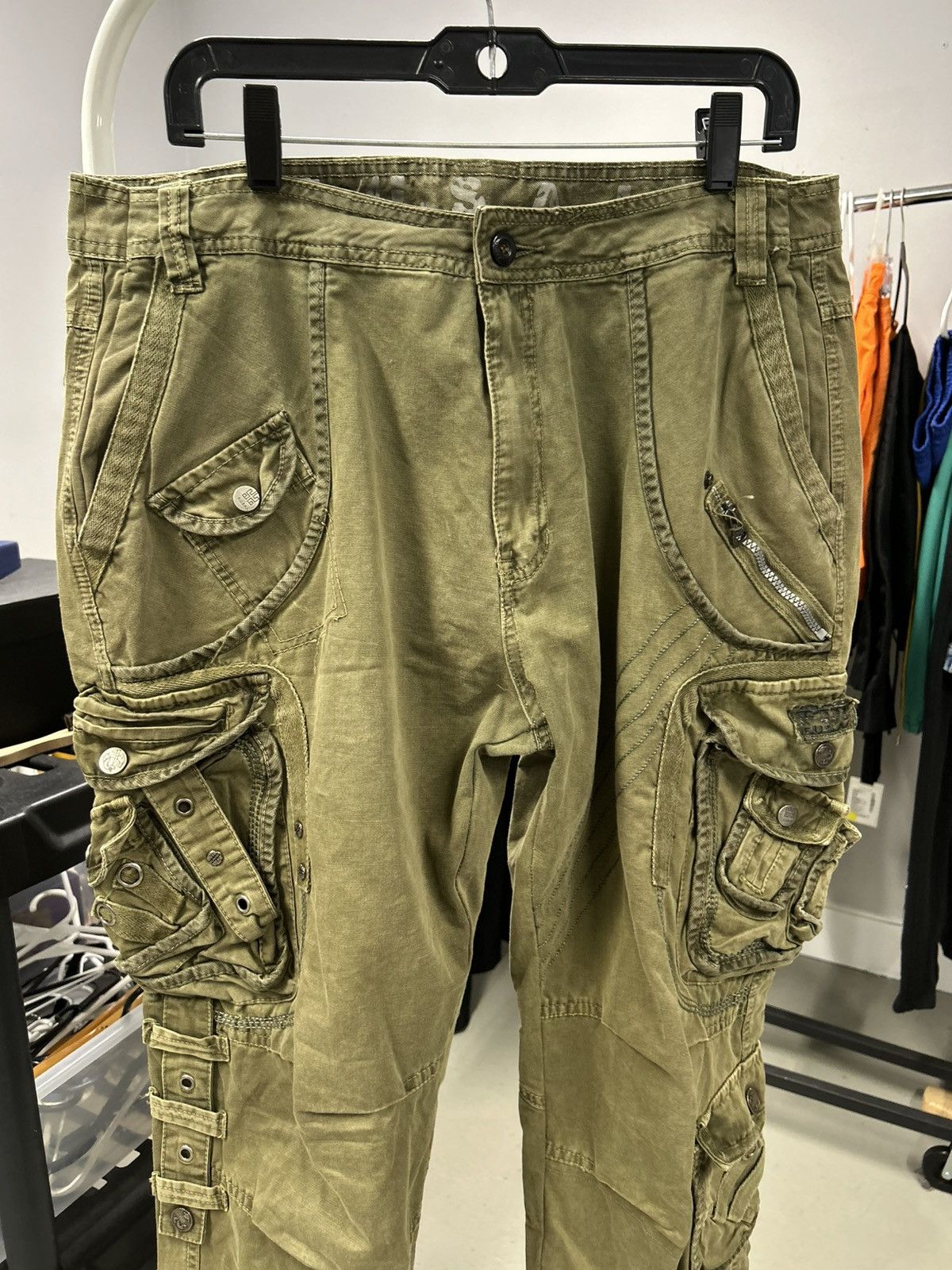 If Six Was Nine Y2K VINTAGE MILITARY COMBAT CARGO UTILITY PANT Size US 38 / EU 54 - 3 Thumbnail