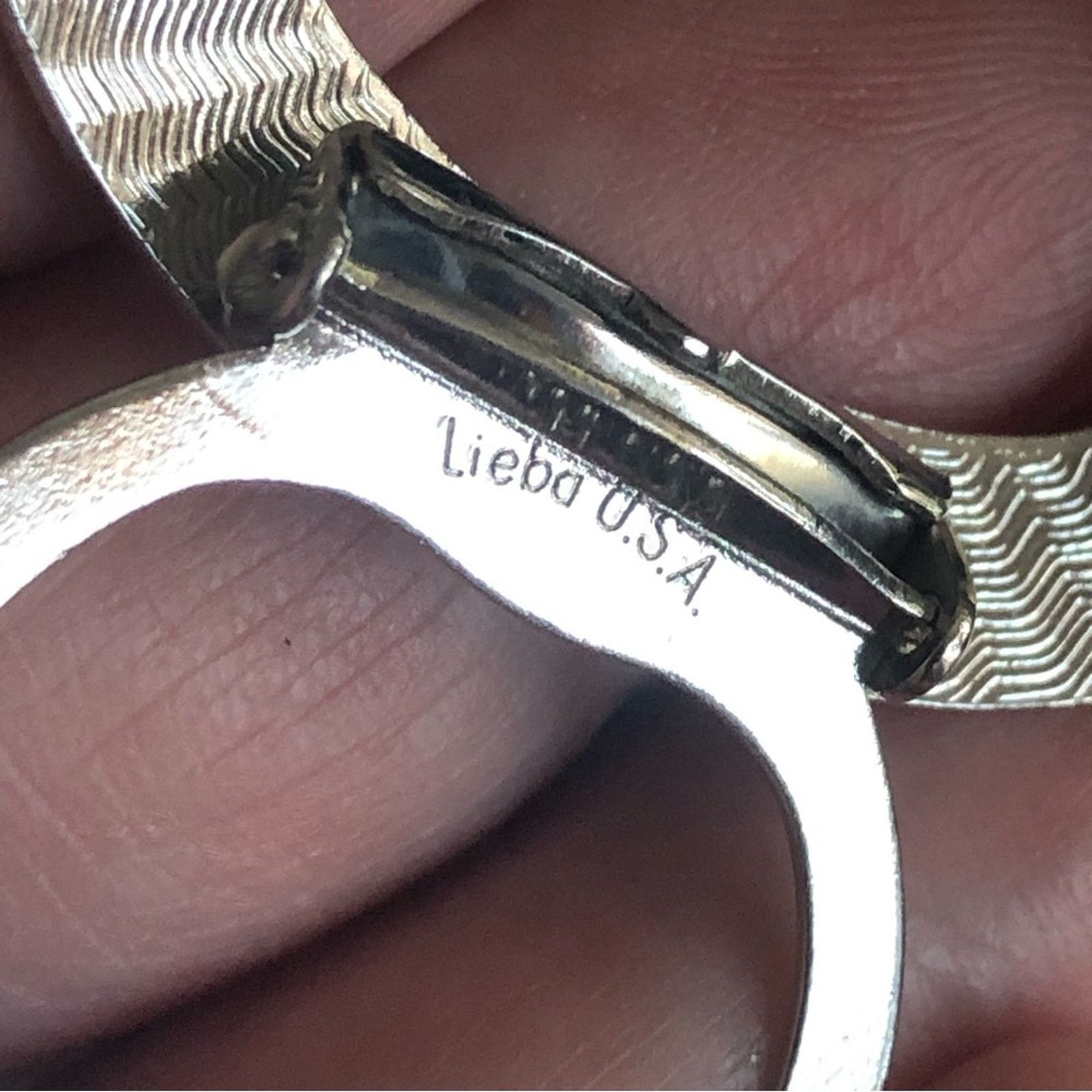 Vintage Vintage Lieba USA silver oval scarf clip Size ONE SIZE - 4 Thumbnail