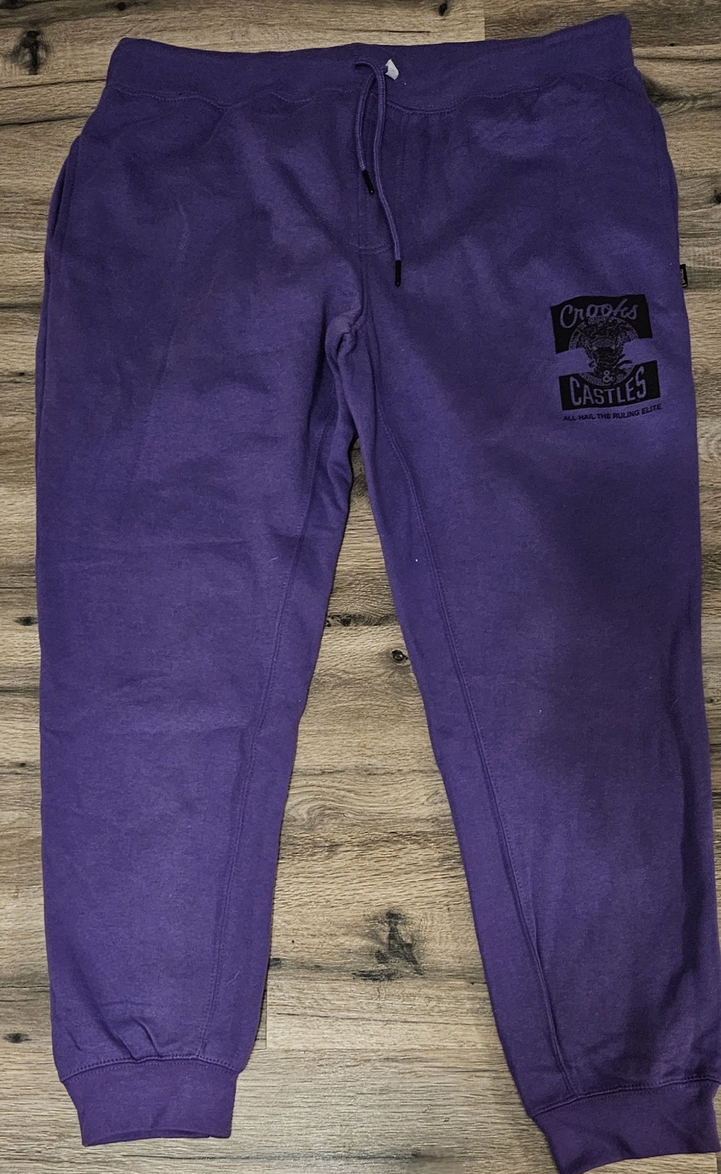 Crooks & Castles Crooks & Castles Men's Purple Jogger Sweatpants Size 2xl Size US 38 / EU 54 - 1 Thumbnail
