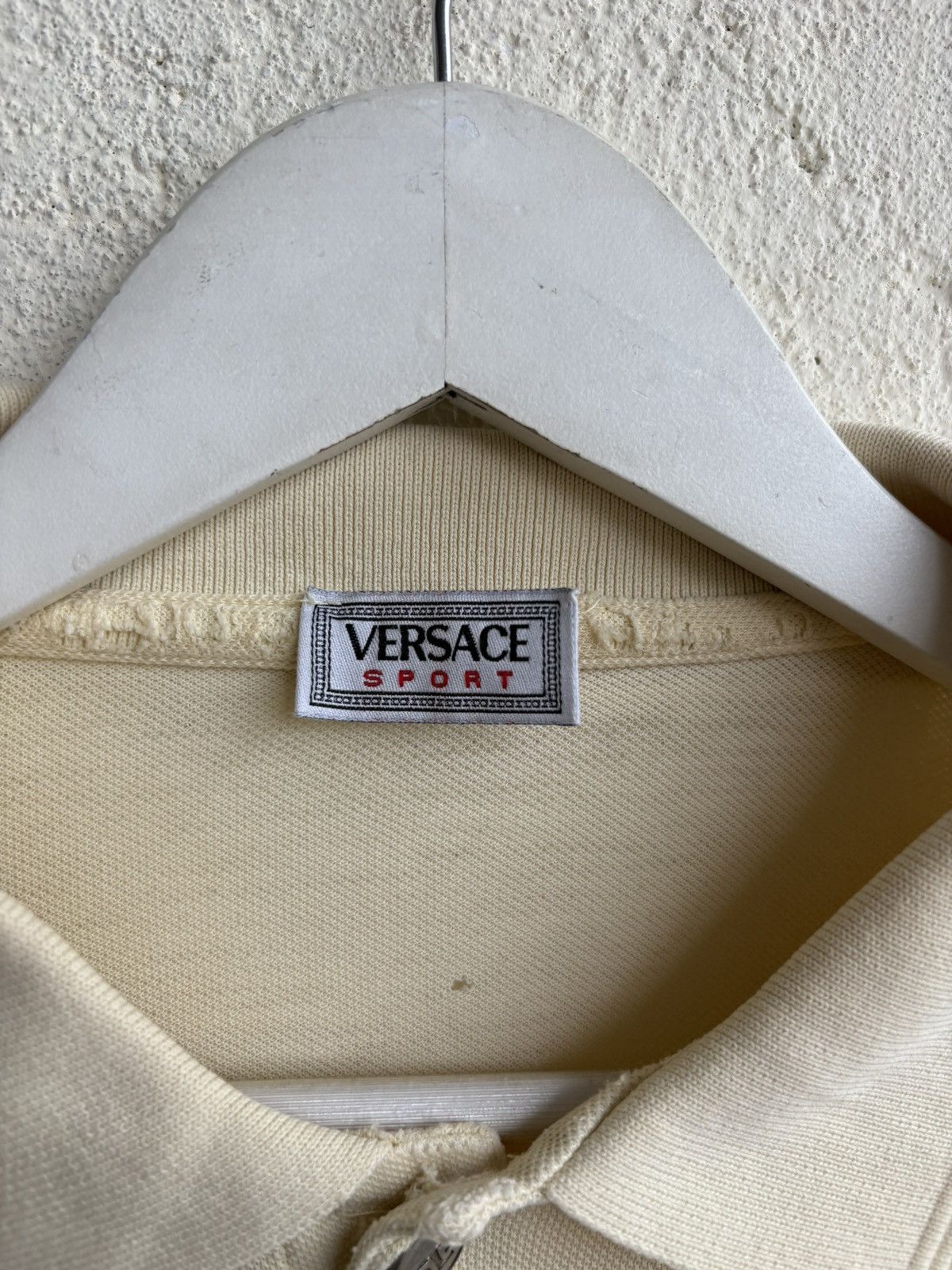 Versace × Vintage 90s Versace destroy Polo shirt embroidery logo Size US L / EU 52-54 / 3 - 3 Thumbnail