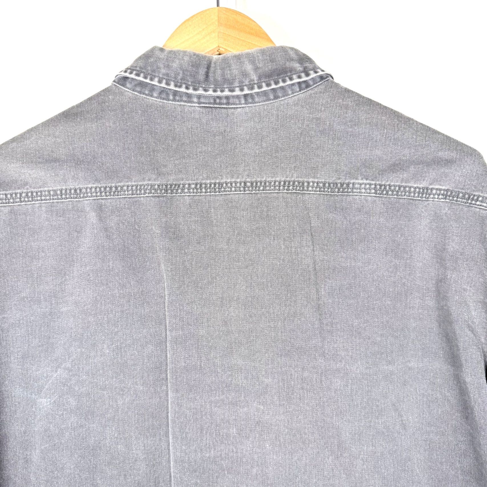 Carhartt Vintage Carhartt Work Shirt Gray Denim Long Sleeve Button-Down Mens 2XL Size US XXL / EU 58 / 5 - 4 Thumbnail