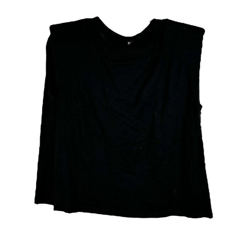 Shein Shein Black Shoulder Pad Sleeveless Top Medium Size M / US 6-8 / IT 42-44 - 1 Thumbnail