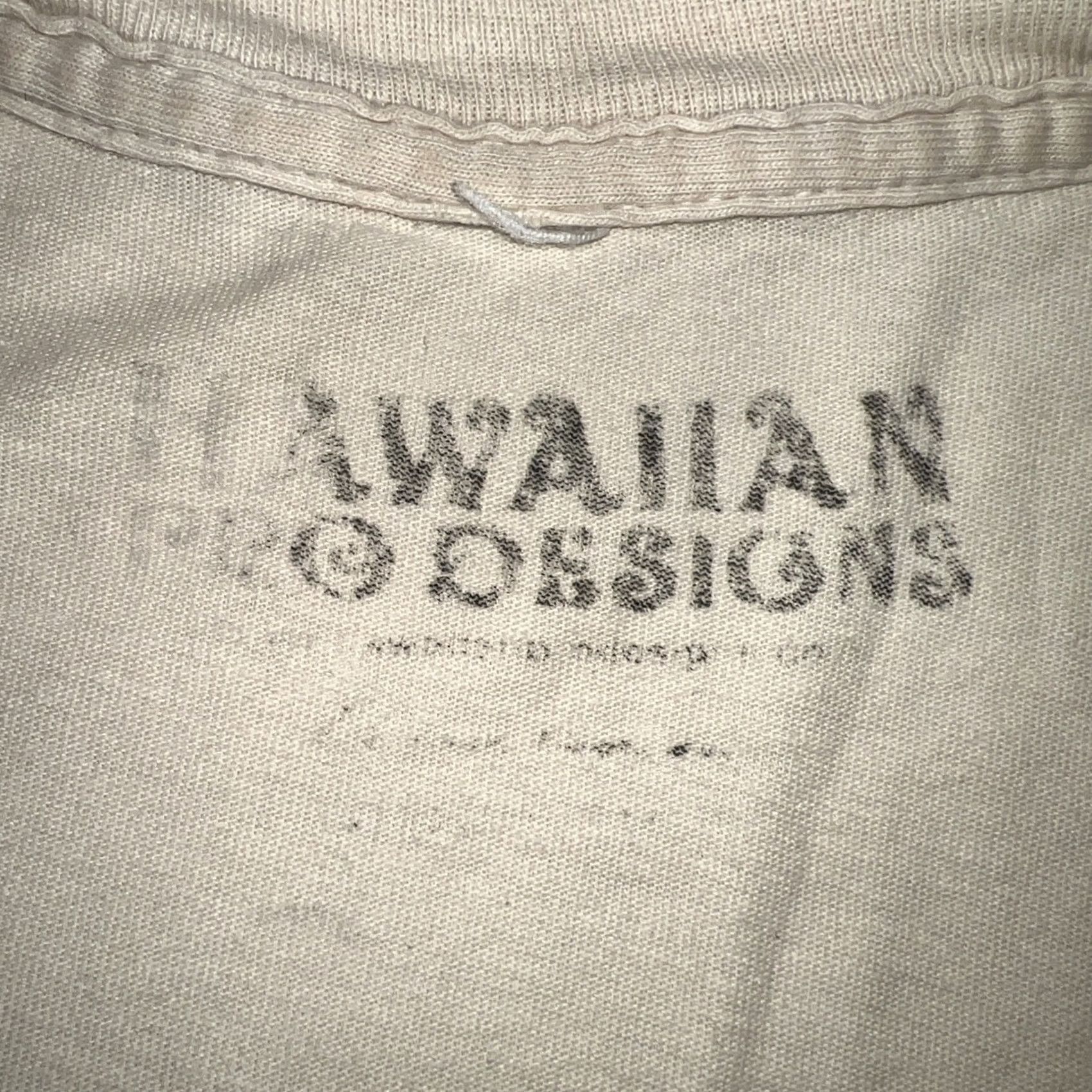 Logo 7 VINTAGE Hawaiian Pro Designs T-Shirt Beig e Regular L Adult Mens Short Sleeve Crew Neck Graphic Print Logo 80s 90s Surfing Retro Beach Size US L / EU 52-54 / 3 - 7 Thumbnail