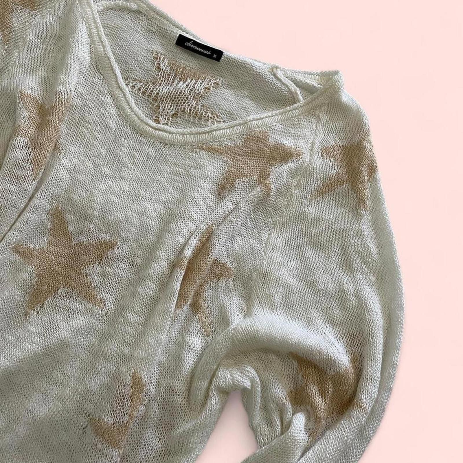 Other Cute Star patterned knit sweater Size M / US 6-8 / IT 42-44 - 5 Thumbnail