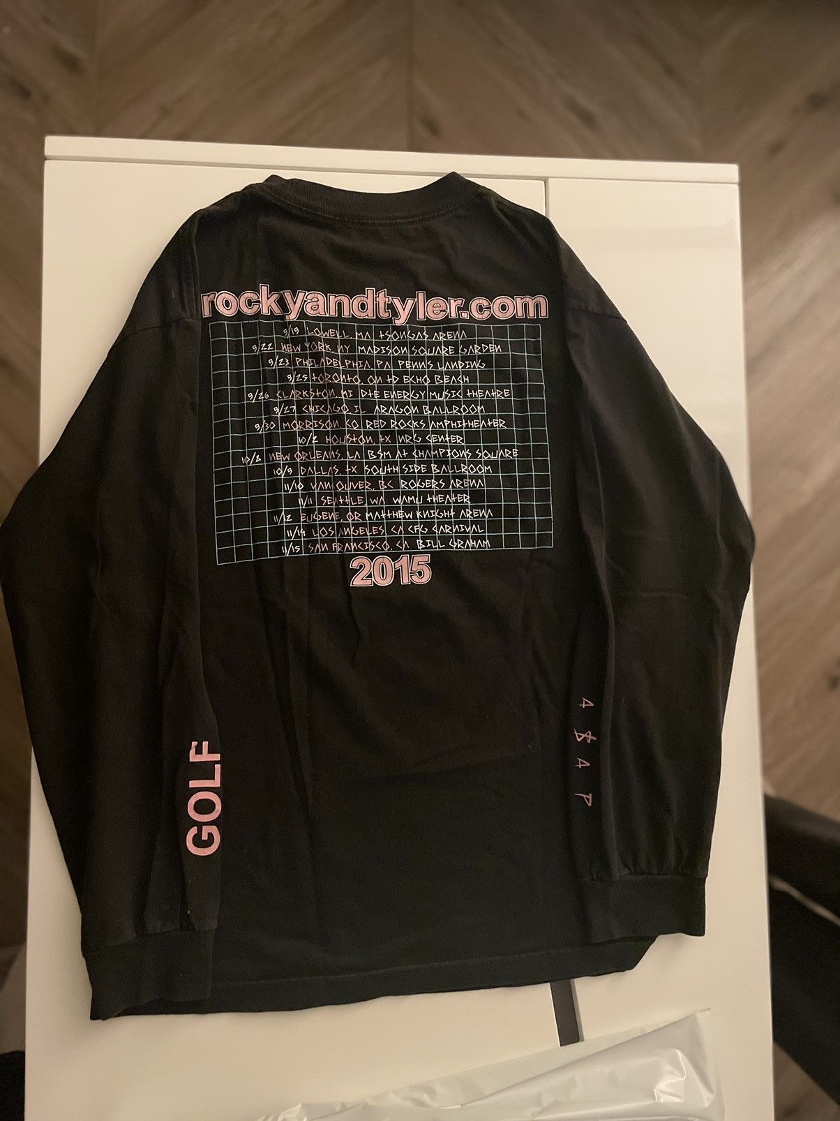 A$AP Rocky × Golf Wang × Tyler The Creator Tyler, the Creator x A$ap Rocky Tour Longsleeve Size US M / EU 48-50 / 2 - 2 Thumbnail