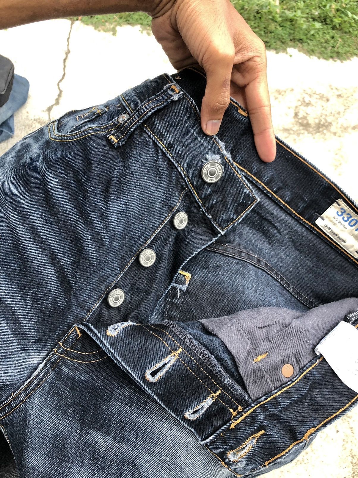 G-Star GSTAR DISTRESSED WASHED DENIM Size US 31 - 3 Thumbnail