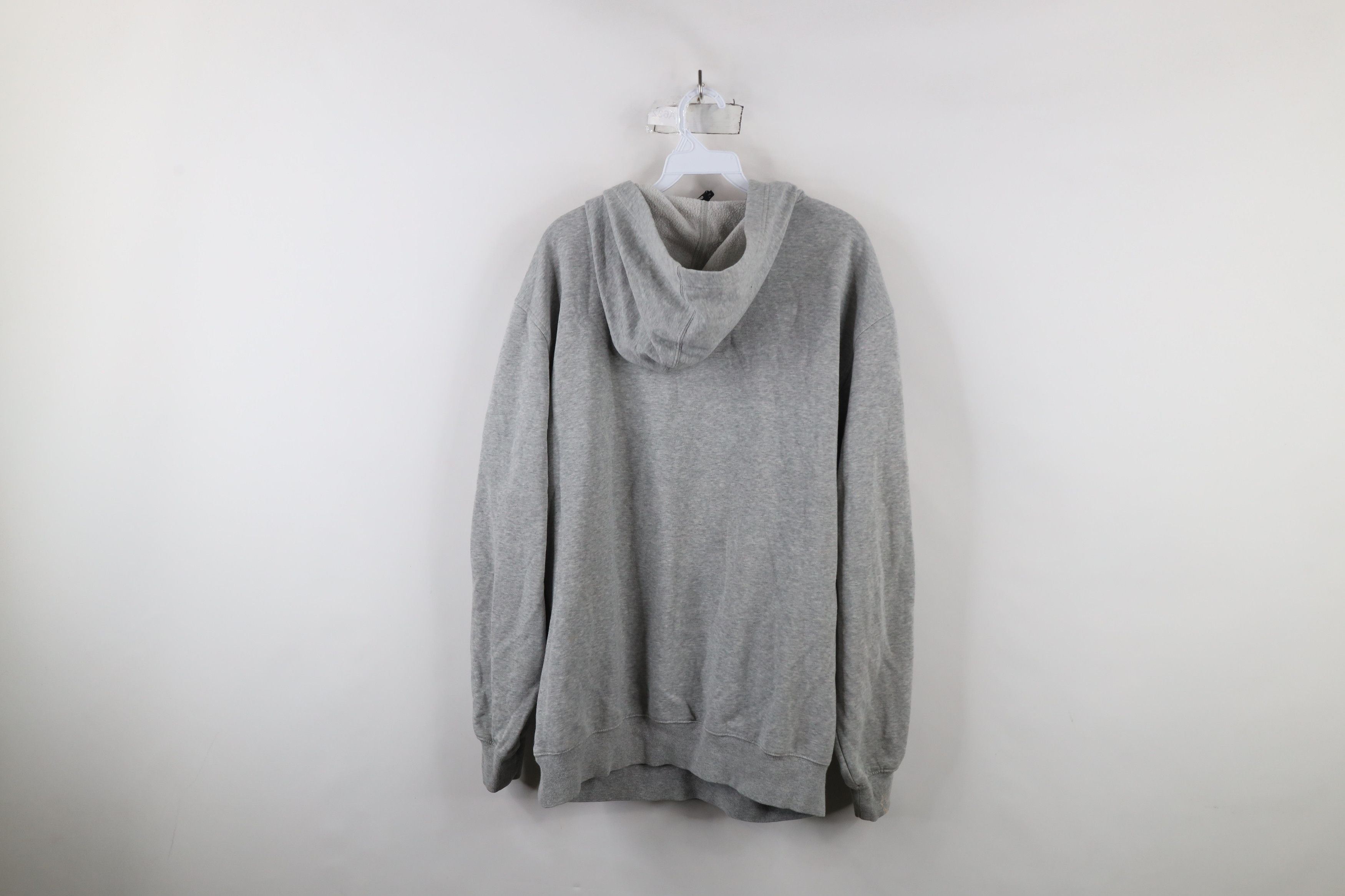 Adidas × Vintage Vintage Adidas Spell Out Striped Hoodie Sweatshirt Gray Size US L / EU 52-54 / 3 - 11 Thumbnail