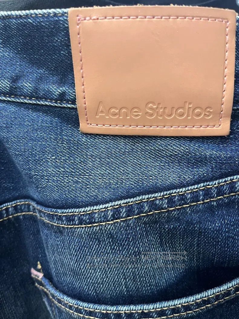 Acne Studios Acne Studios Wide-leg, mid-rise, water-waved heavy-duty co Size US 38 / EU 54 - 3 Thumbnail