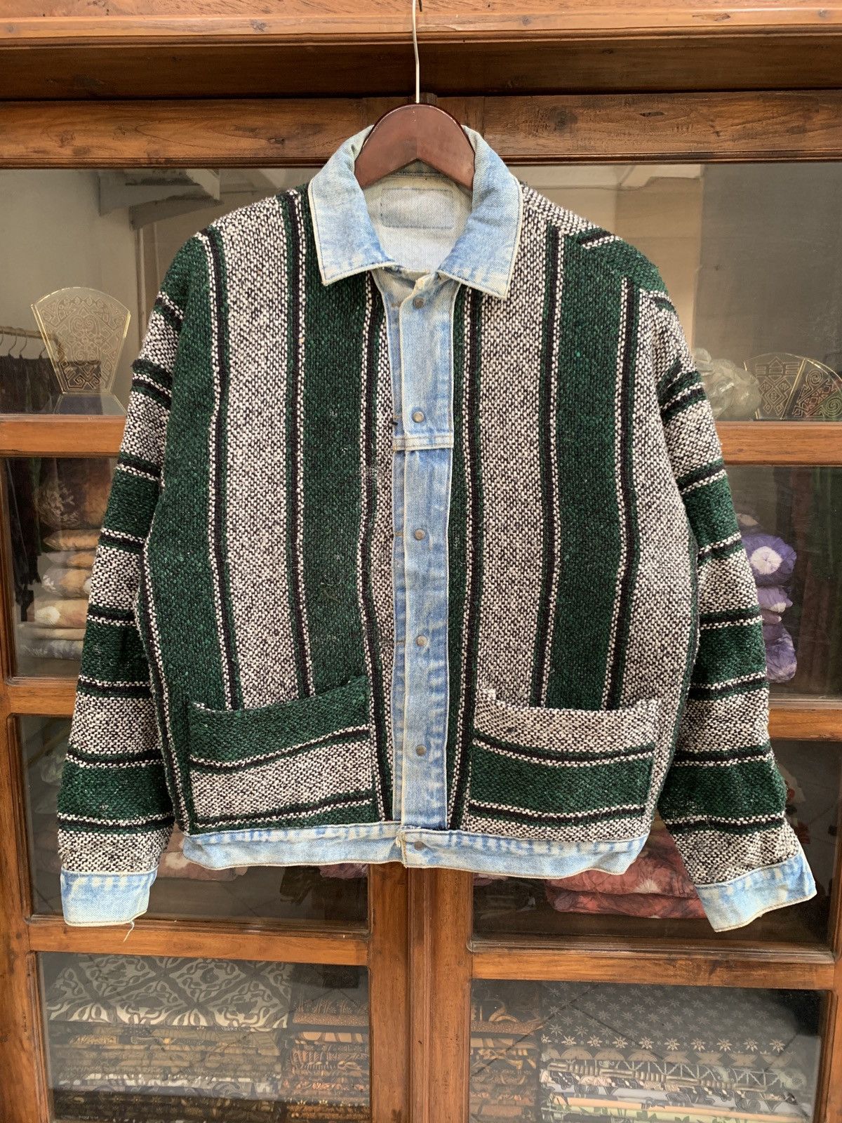 Levi's 90's Levis Type 3 Blanket Custom Maxcian Baja Trucker Jacket Size US L / EU 52-54 / 3 - 6 Thumbnail