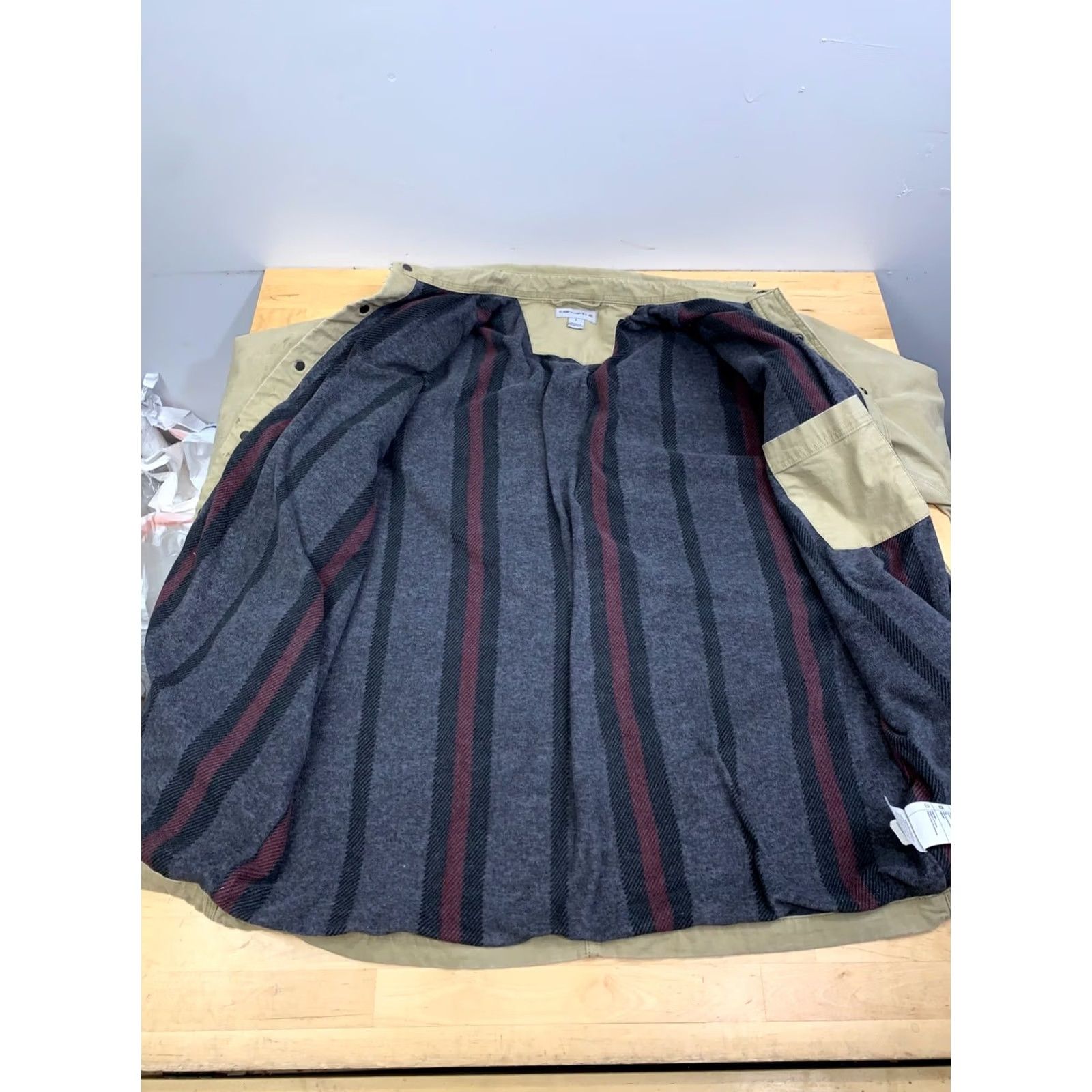 Carhartt Carhartt Rugged Flex Shirt Jacket Shacket Men L Canvas Fleece Lined 13165 Brown Long Sleeve Workwear Casual Size US L / EU 52-54 / 3 - 7 Thumbnail