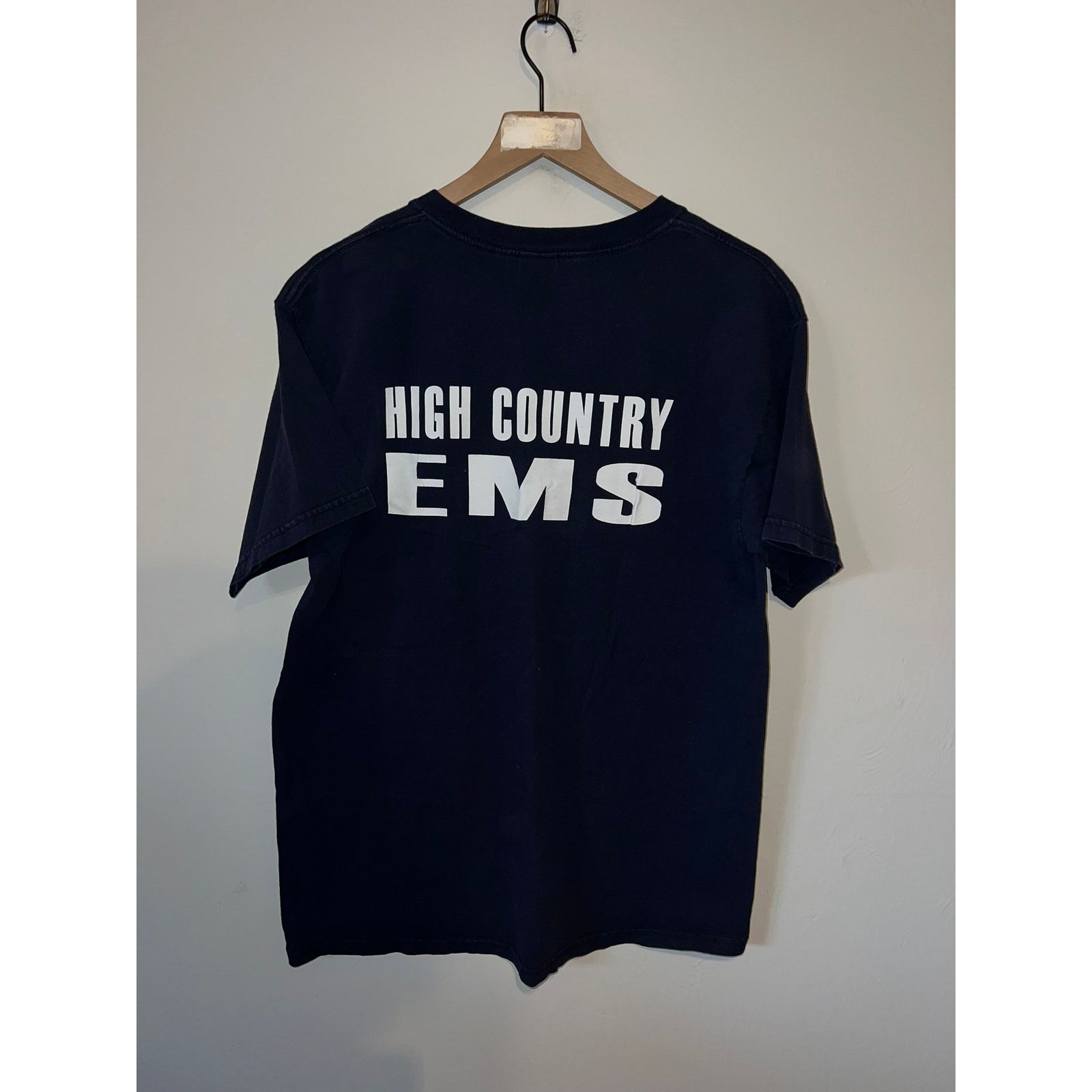 Gildan Vintage High Country Shirt EMS Emergency Blue Tee L Large Size US L / EU 52-54 / 3 - 4 Thumbnail