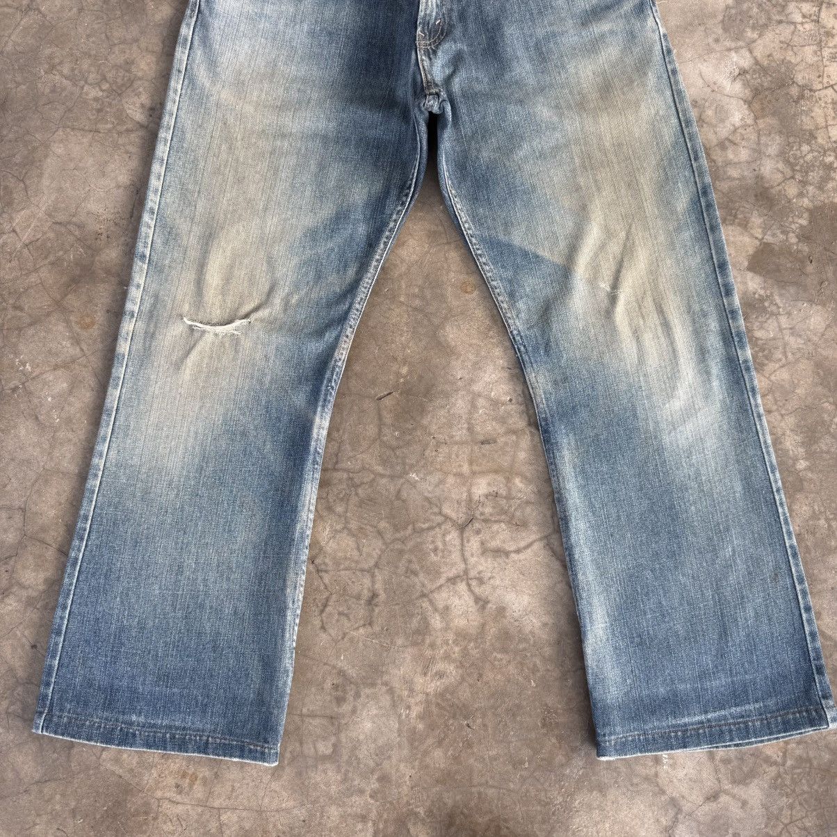 Levi's Vintage Clothing W34x28 Vintage Levi's 527 Low Bootcut Faded Denim Jean Size US 34 / EU 50 - 4 Thumbnail
