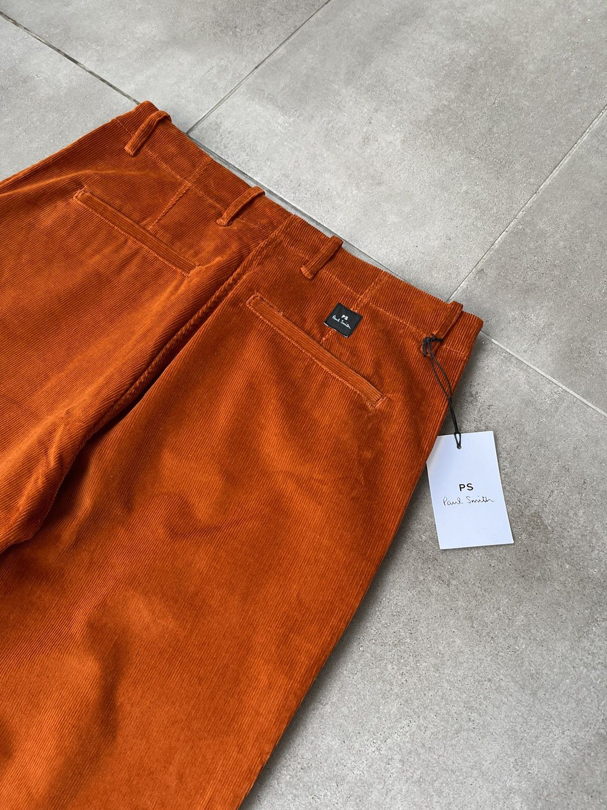 Paul Smith !DS! FW22 Paul Smith Orange Corduroy Pleated Trousers Size US 32 / EU 48 - 11 Thumbnail