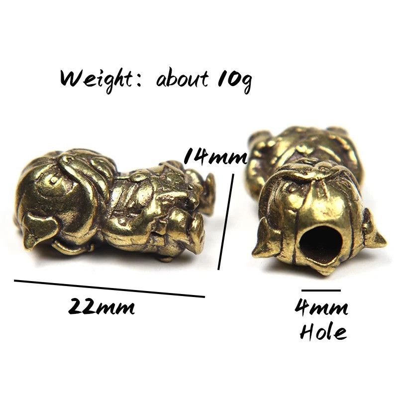 Handmade 3Pcs Dog Police Knife Beads Paracord Bead Zipper Umbrella Size ONE SIZE - 7 Thumbnail