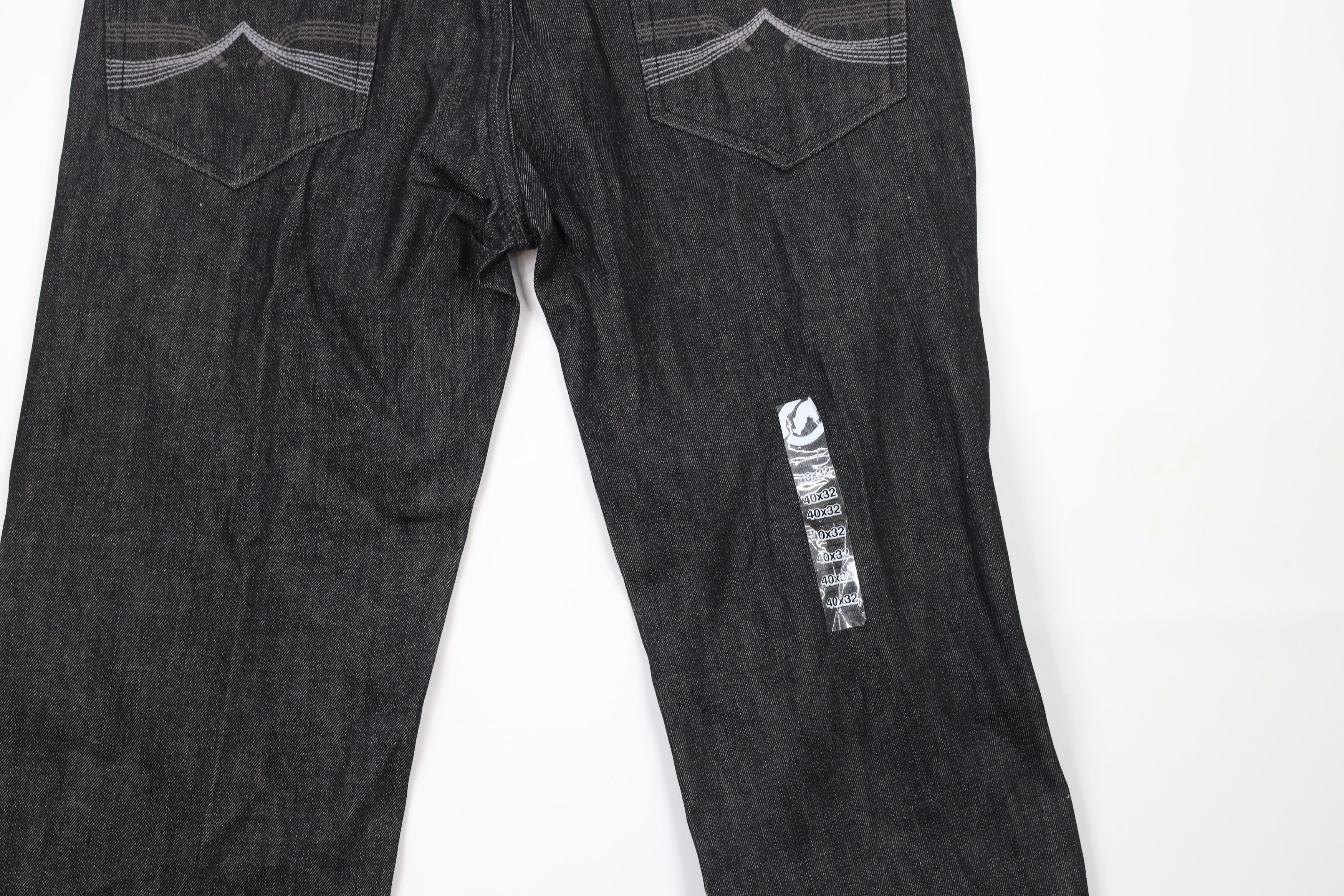 Ecko Unltd. × Vintage Deadstock Vintage Y2K Ecko Baggy Wide Leg Denim Jeans Black Size US 40 / EU 56 - 8 Thumbnail