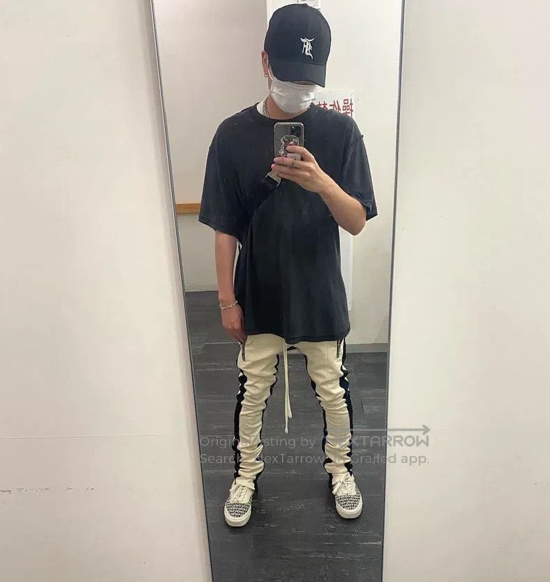 Fear of God fear of god 5th school pants white and black bilateral col Size US 28 / EU 44 - 8 Thumbnail