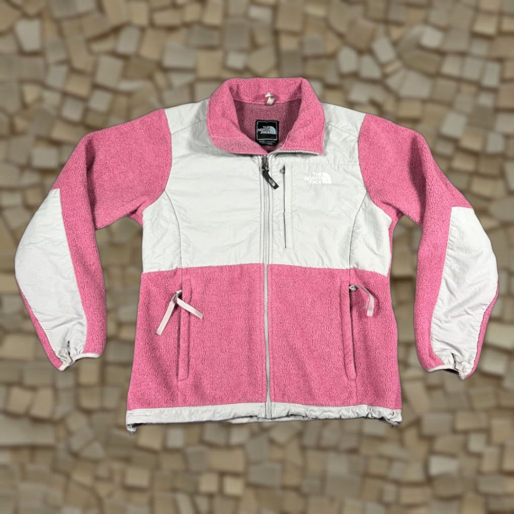 The North Face VINTAGE The North Face Jacket Womens MEDIUM Pink Denali Fleece Polartec Zip Pocket Pockets Size M / US 6-8 / IT 42-44 - 1 Thumbnail