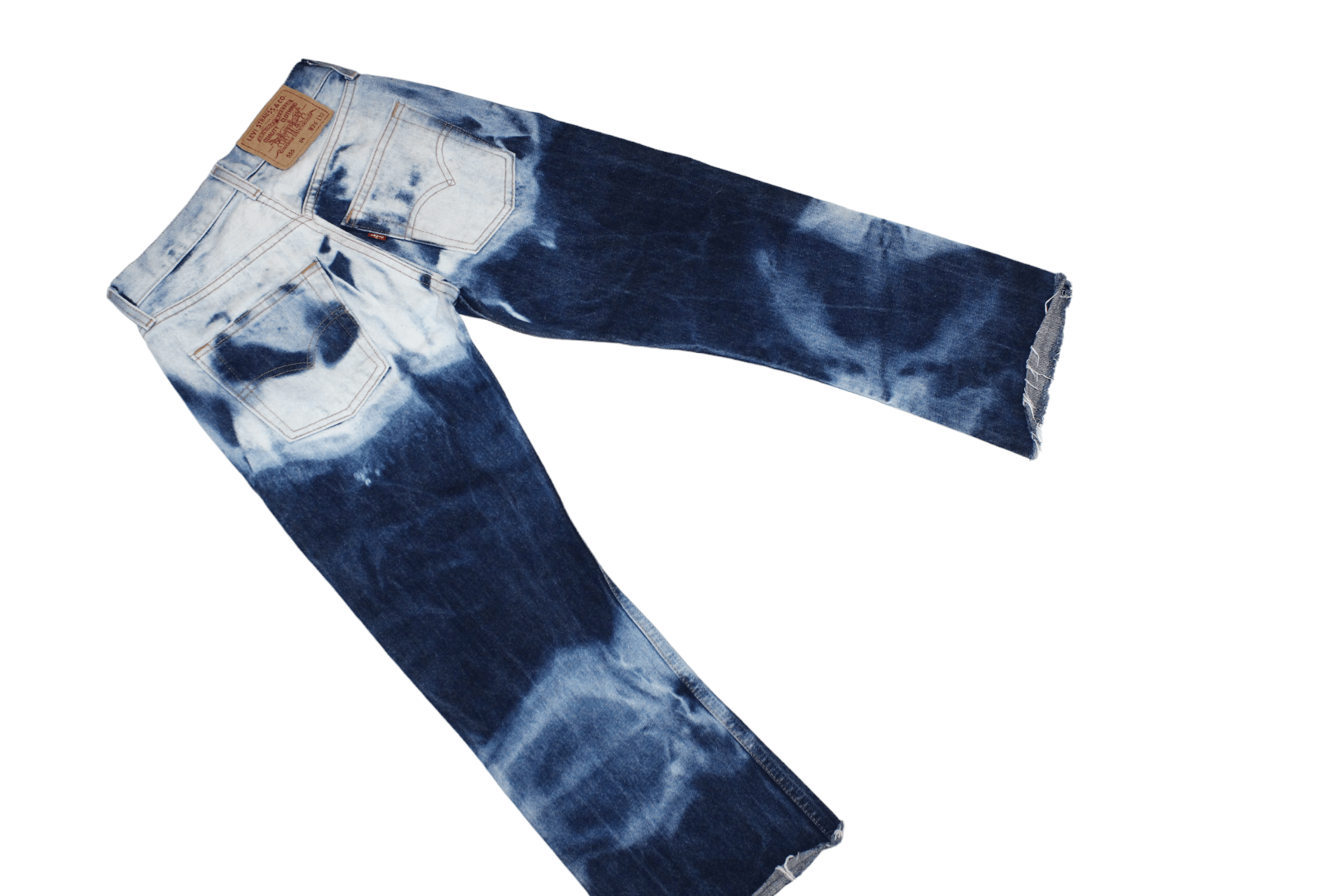 Levi's Levi's 555 04 High Waist Acid Wash Bootcut Jeans Size US 26 / EU 42 - 6 Thumbnail