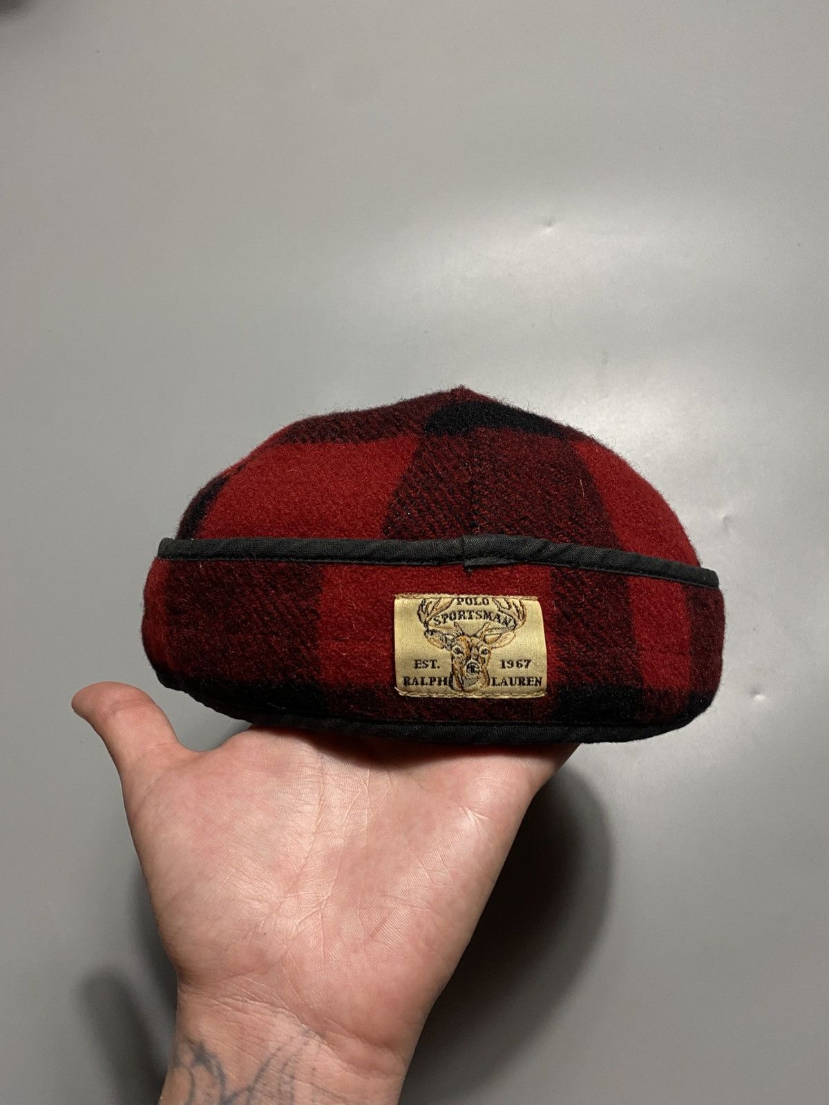 Polo Ralph Lauren Polo Ralph Lauren plaid hunting wool cap Size ONE SIZE - 5 Thumbnail