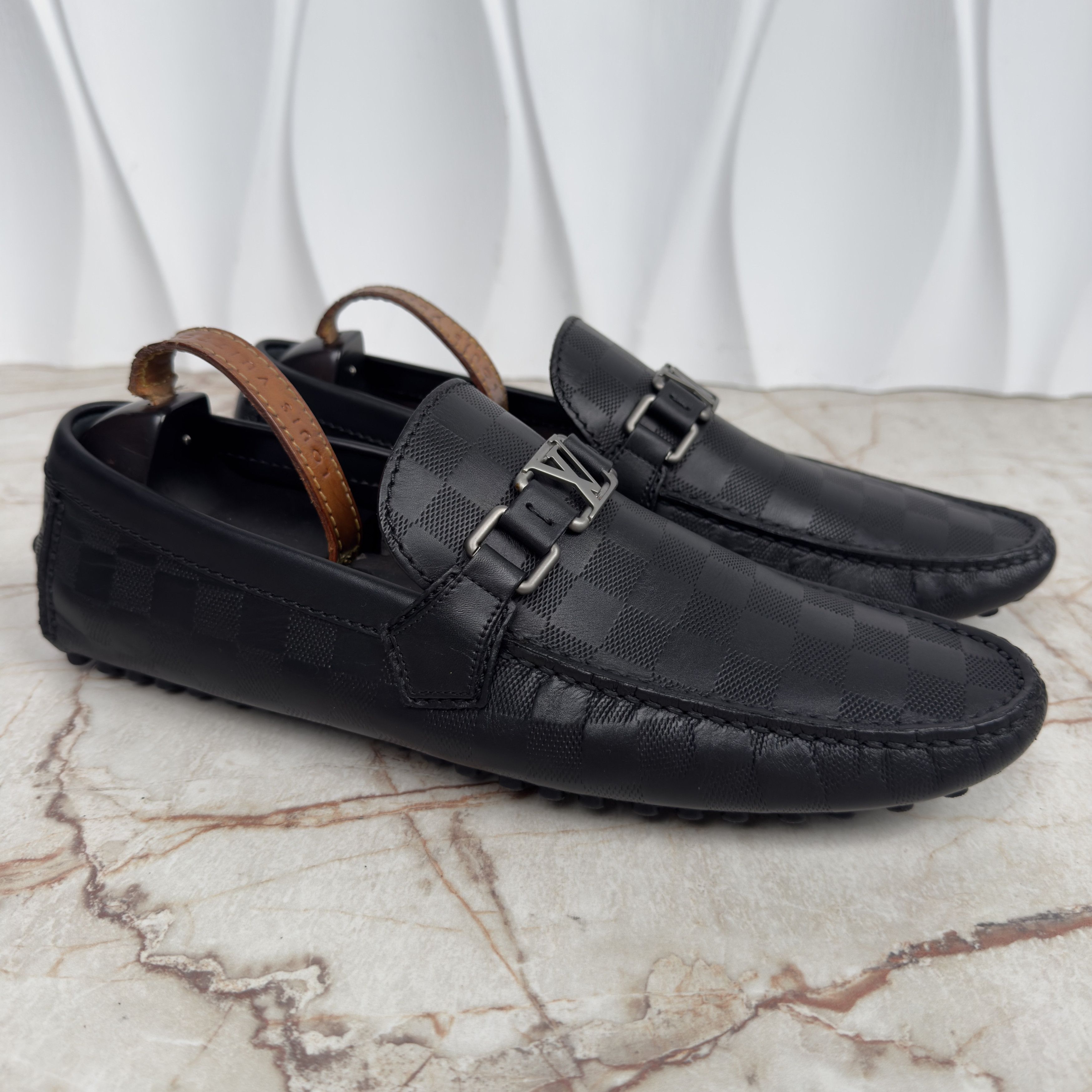 Louis Vuitton Hockenheim Damier Infini Driving Moccasins Size US 10.5 / EU 43-44 - 5 Thumbnail