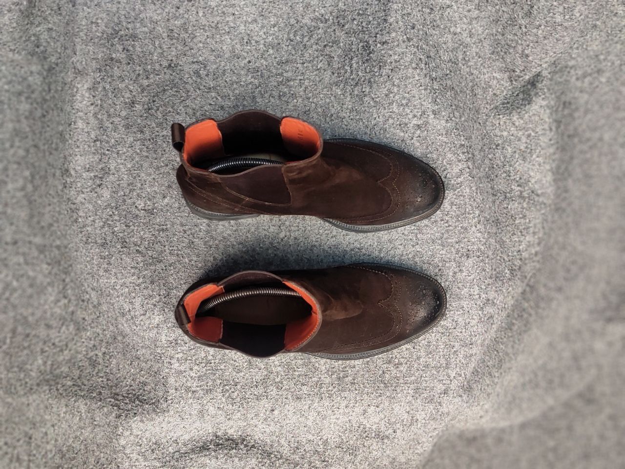 Santoni Santoni Design Premium Suede Brown Chelsea Boots Size US 7 / EU 40 - 6 Thumbnail