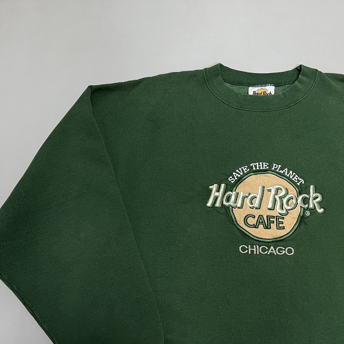 Hard Rock Cafe Vintage Hard Rock Cafe Chicago crewneck sweatshirt USA 🇺🇸 Size US XL / EU 56 / 4 - 2 Thumbnail