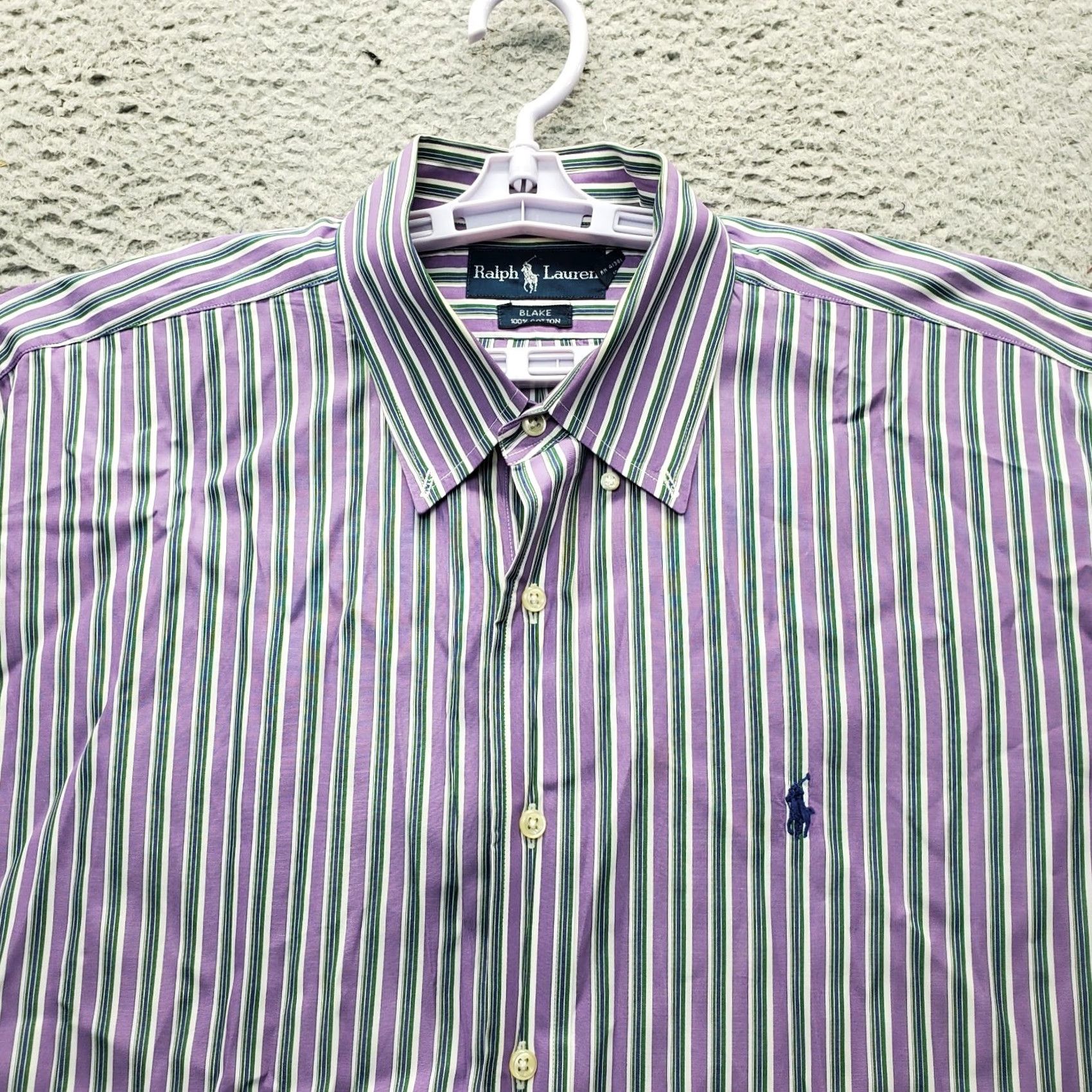 Ralph Lauren Ralph Lauren Blake Shirt Mens XL Multi Striped Pony Logo Collared Button Down Shirt Size US XL / EU 56 / 4 - 7 Thumbnail