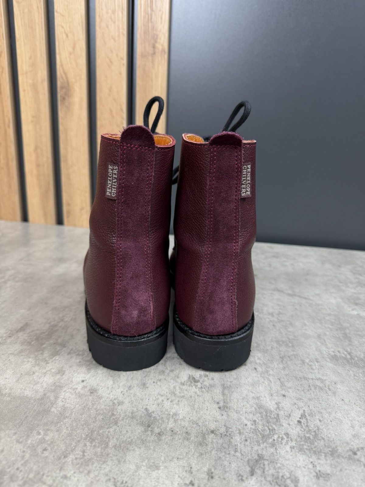 Other Penelope Chilvers Burgundy Leather Ankle Boots Size 39 Size US 9 / IT 39 - 4 Thumbnail