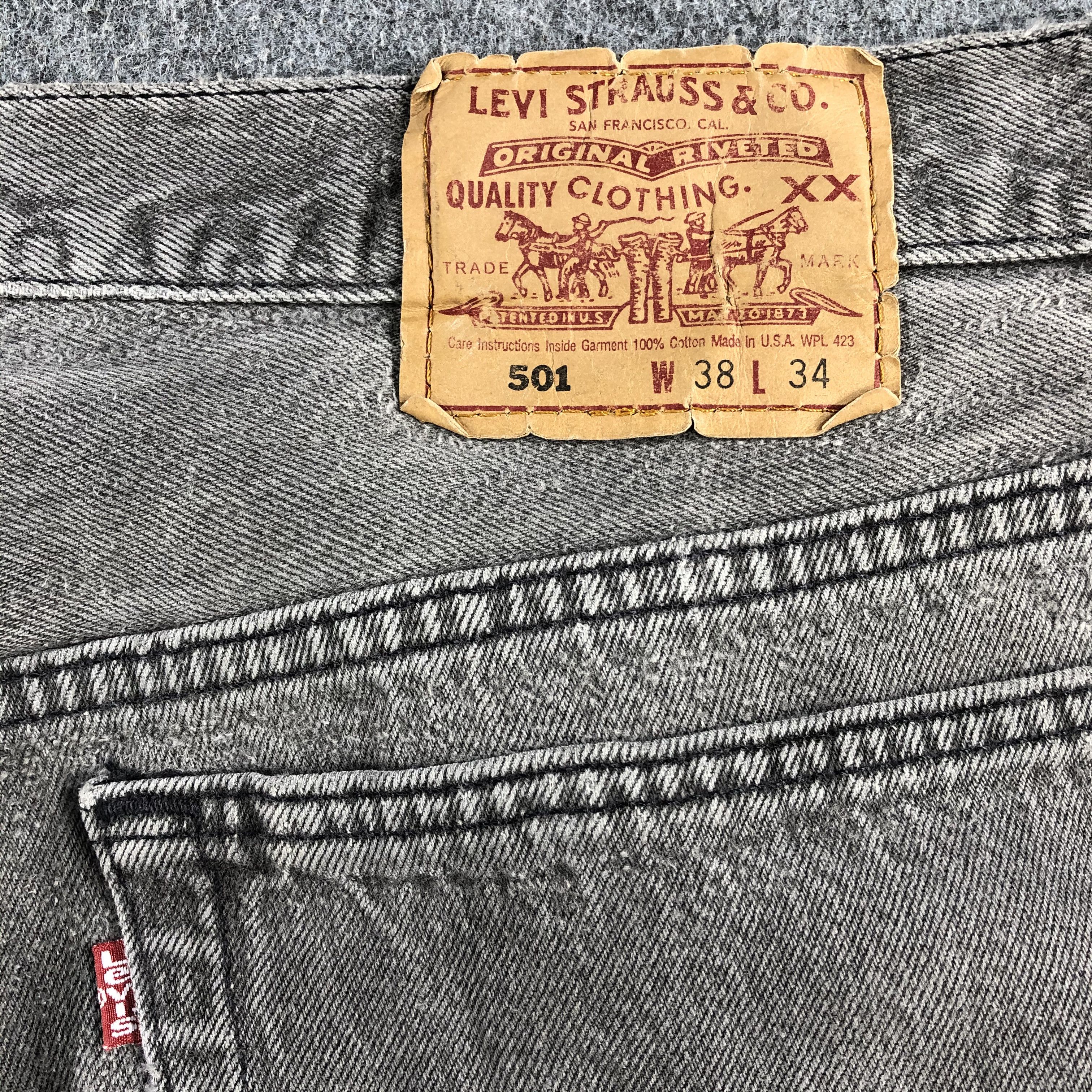 Levi's Vintage 90s Levis 501 Earth Tone Jeans-J1564 Size US 36 / EU 52 - 5 Thumbnail