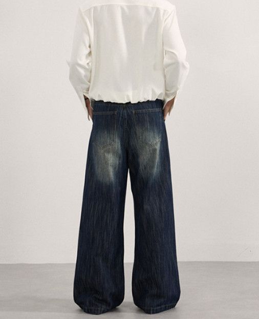 Japanese Brand American-style men's loose straight leg jeans Size US 32 / EU 48 - 4 Thumbnail