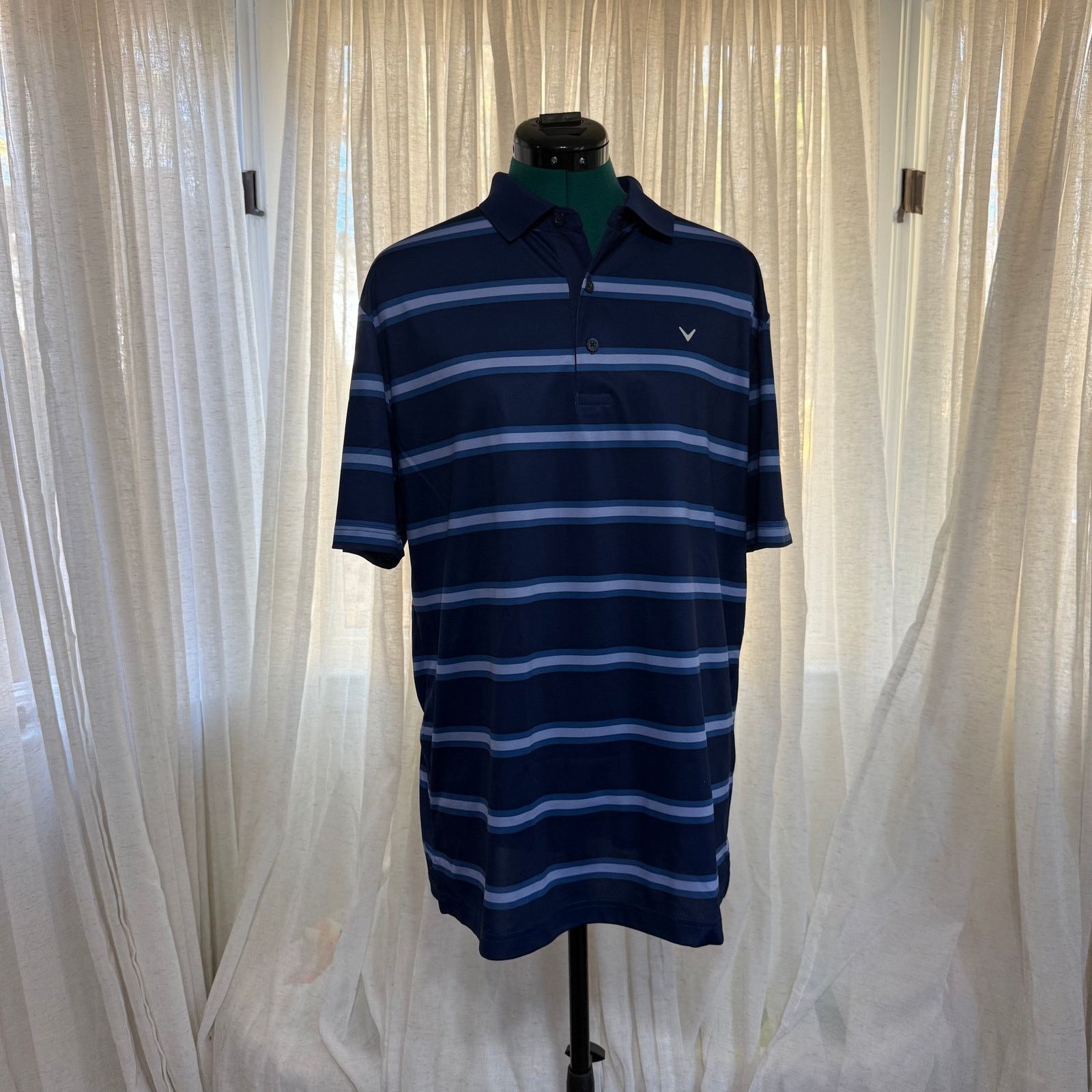 Callaway Callaway Opti-Dri Striped Golf Polo | Sz M Size US M / EU 48-50 / 2 - 2 Thumbnail