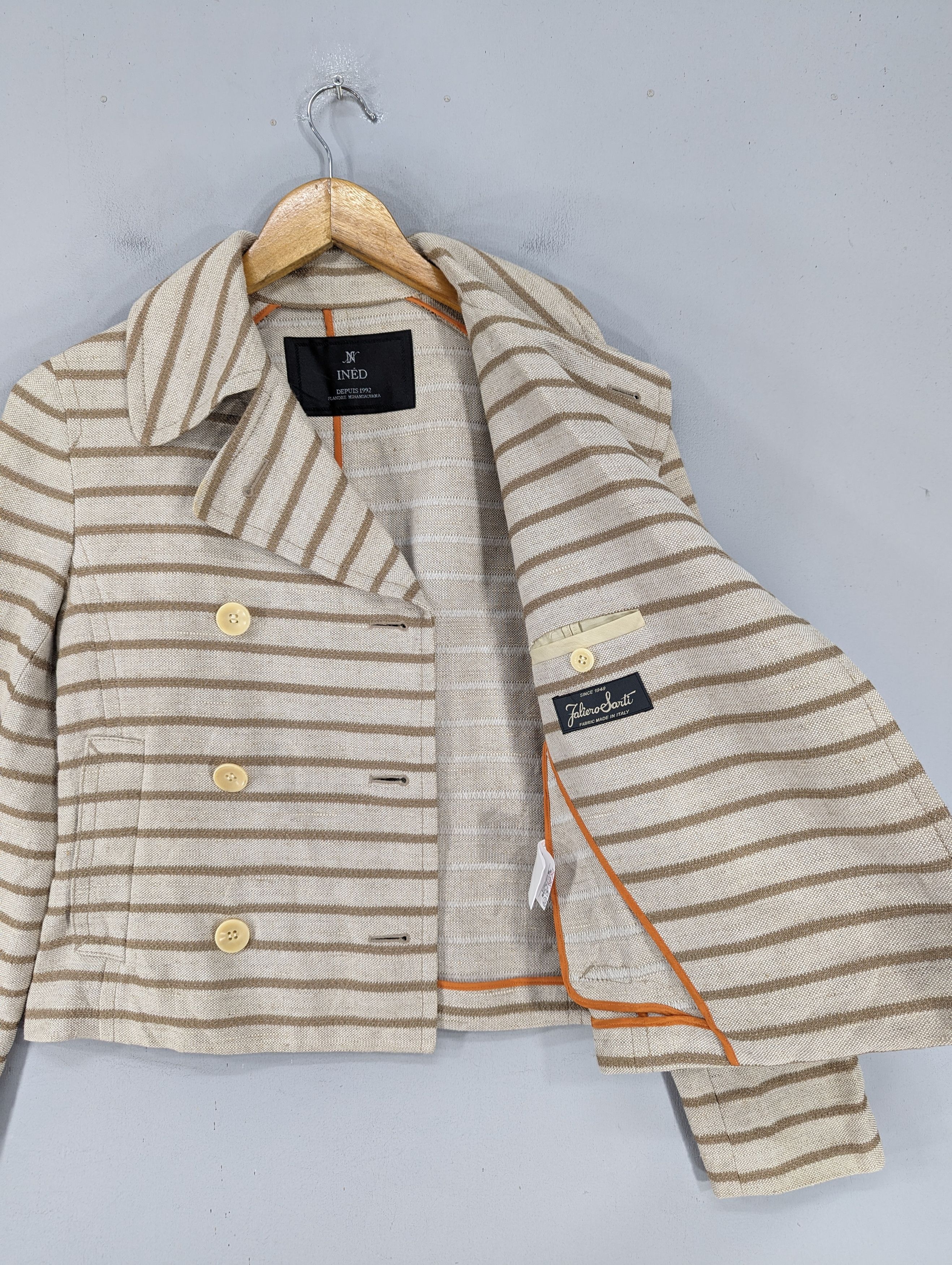 Yohji Yamamoto Ined By Yohji Yamamoto Double Breasted Short Coat Jacket Size XXS / US 00 / IT 34 - 9 Thumbnail