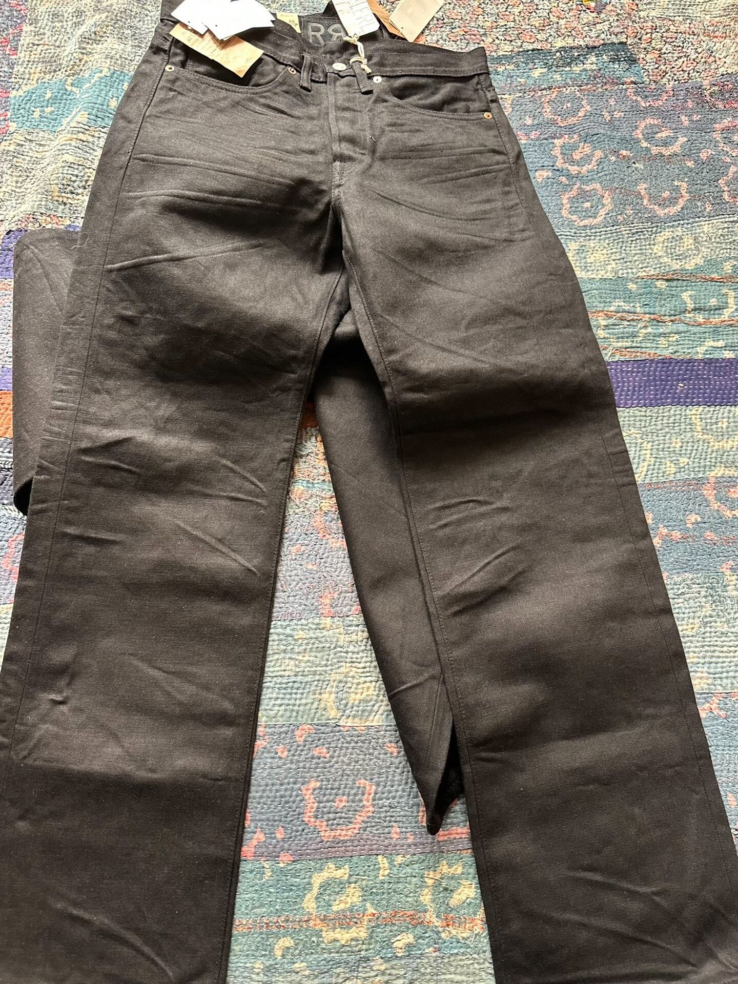 RRL Ralph Lauren RRL Vintage Black Denim Jeans Size US 30 / EU 46 - 1 Thumbnail
