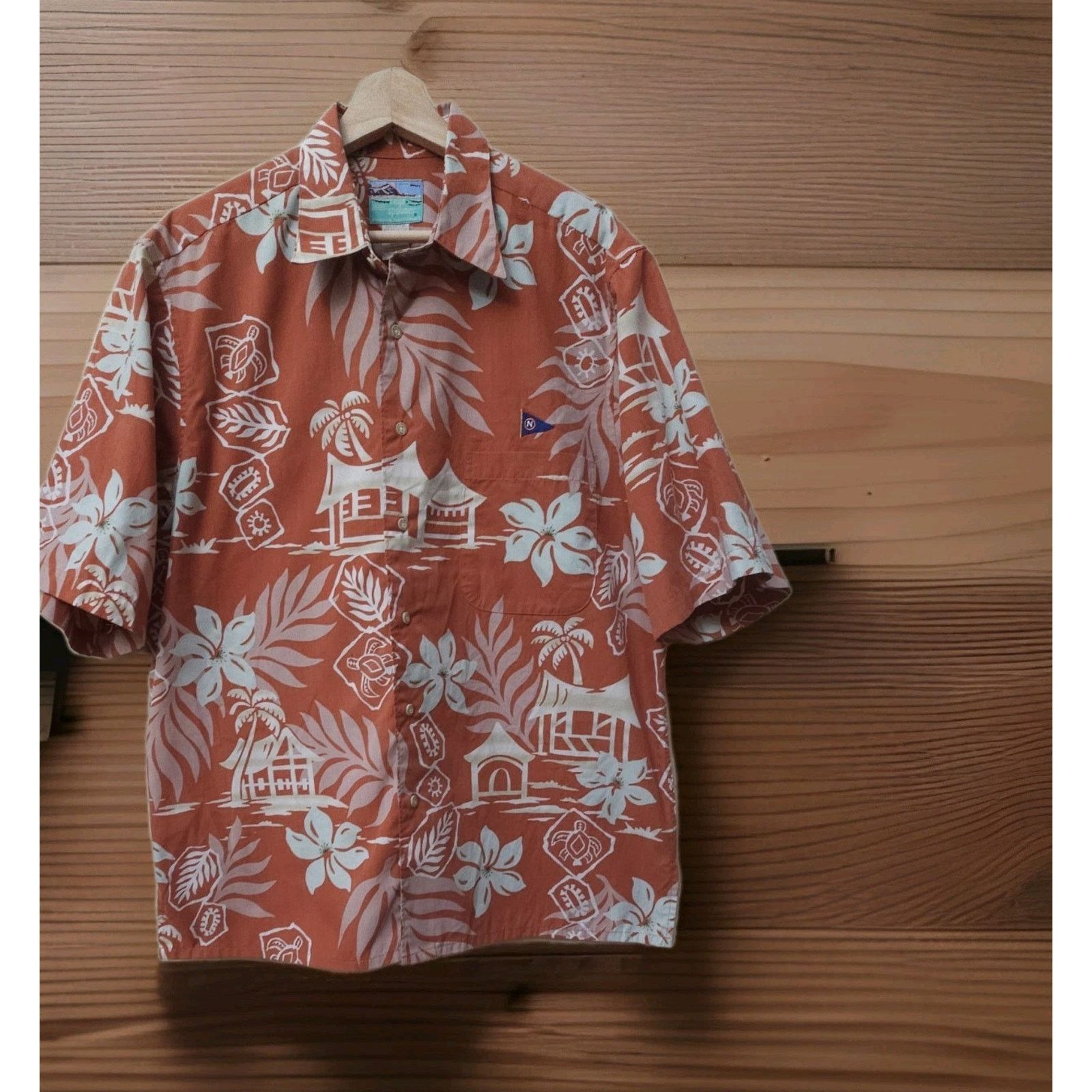 Reyn Spooner Reyn Spooner Classic Reverse Print Hawaiian Palm Shirt Size US L / EU 52-54 / 3 - 1 Thumbnail